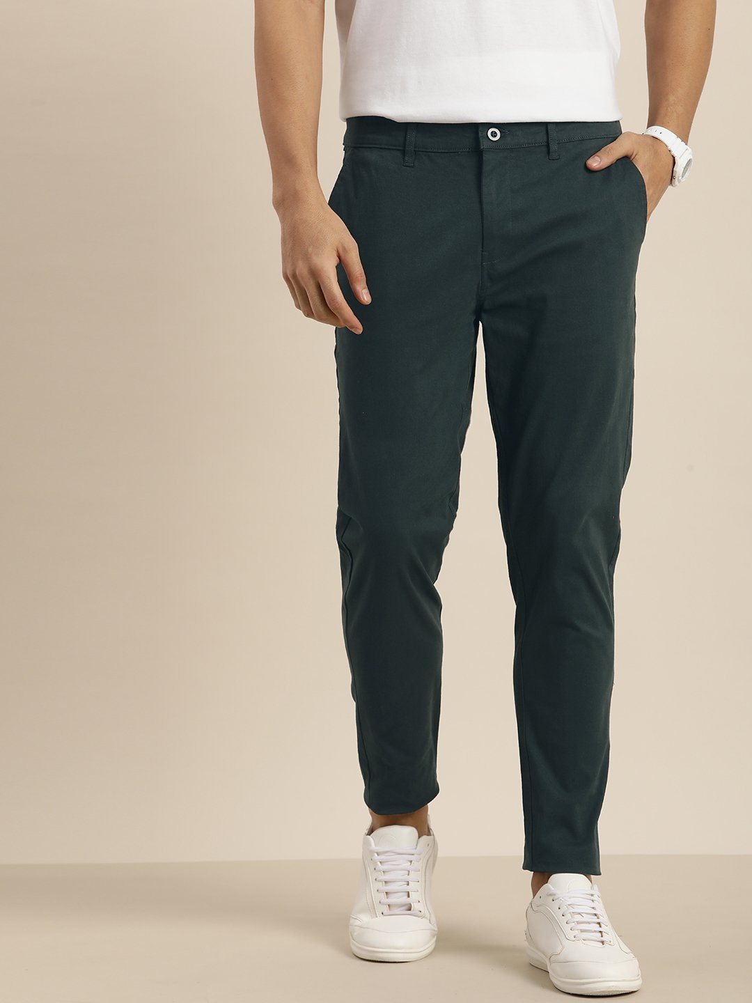 Difference of Opinion | Difference of Opinion Teal Solid Angle Length Trouser