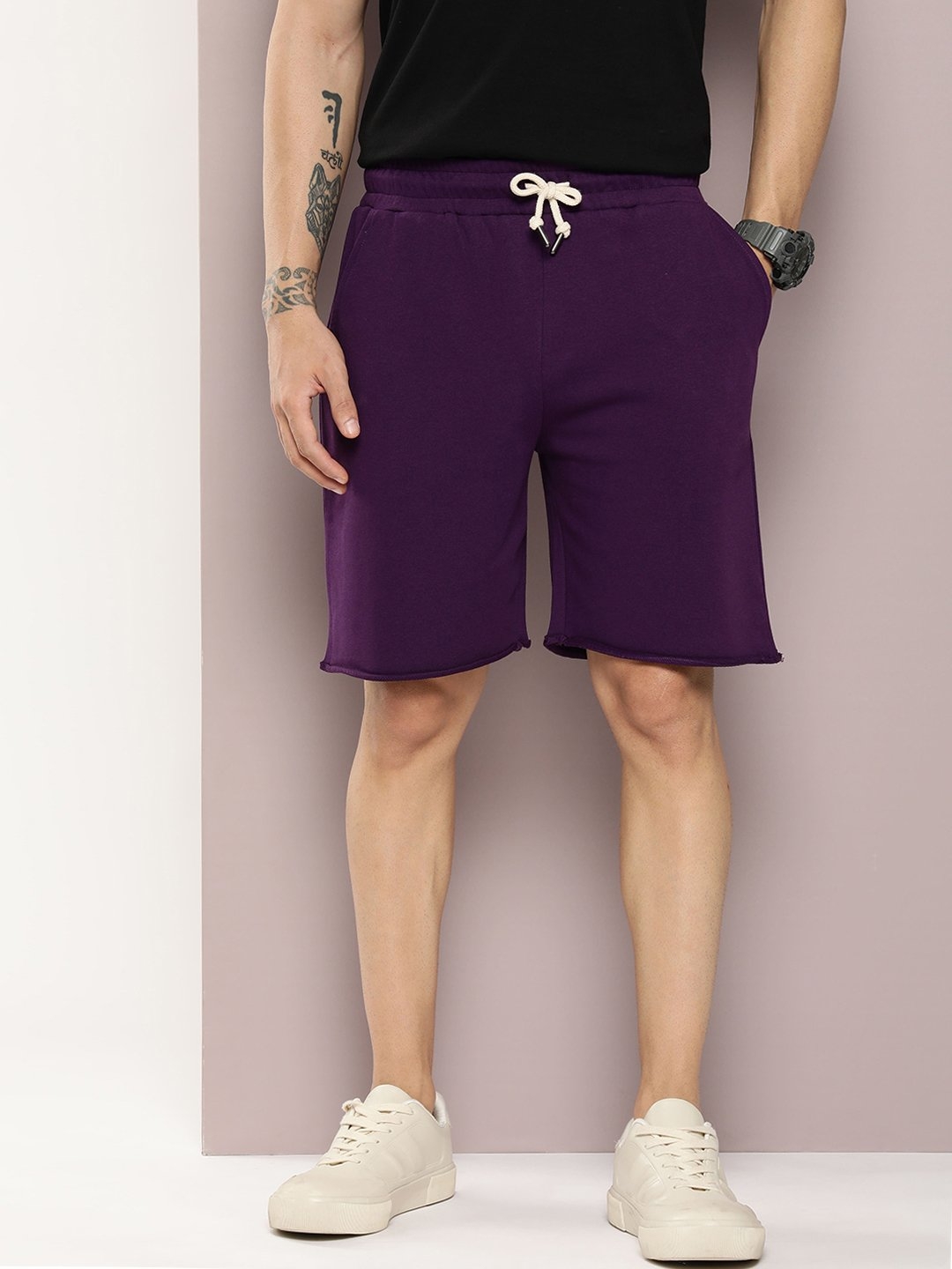 Dillinger Purple Solid shorts