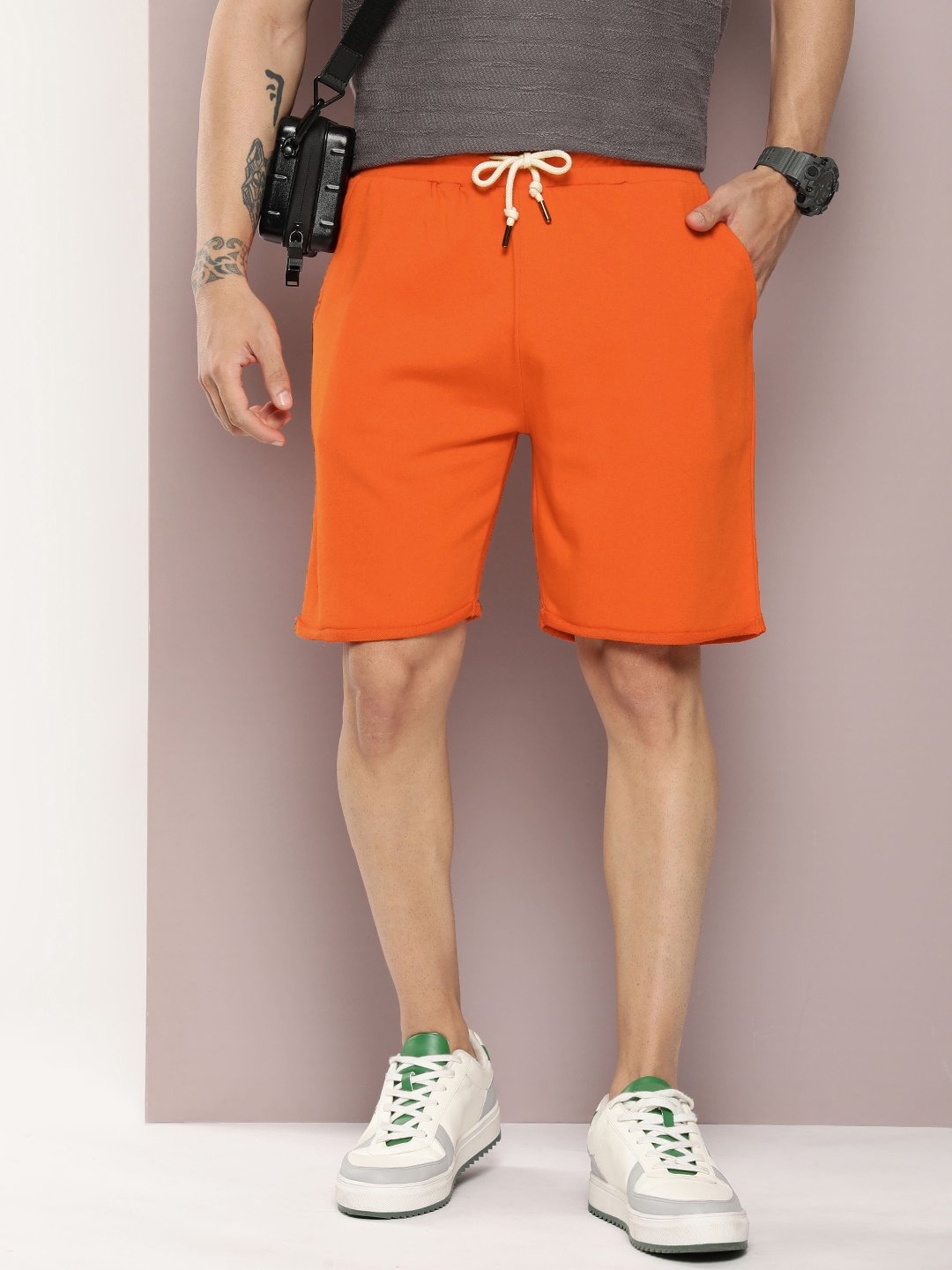 Dillinger Orange Solid shorts