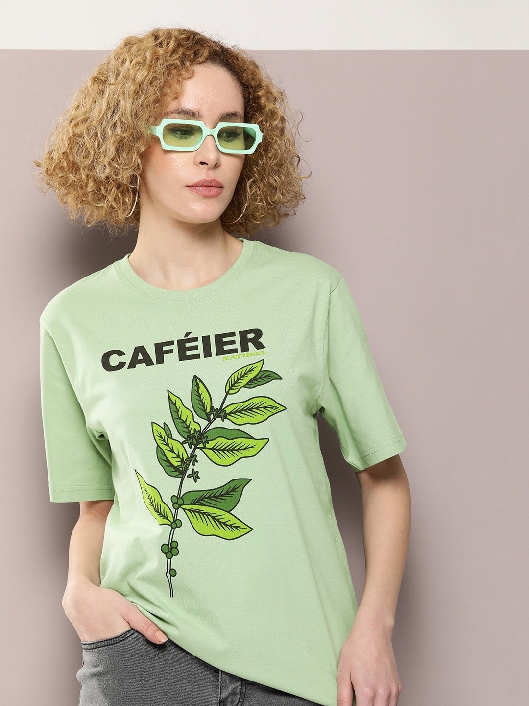 Dillinger | Dillinger Green Graphic Oversized T-Shirt