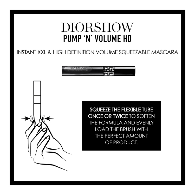 Diorshow Pump 'N' Volume HD - Squeezable Mascara • 090 Black