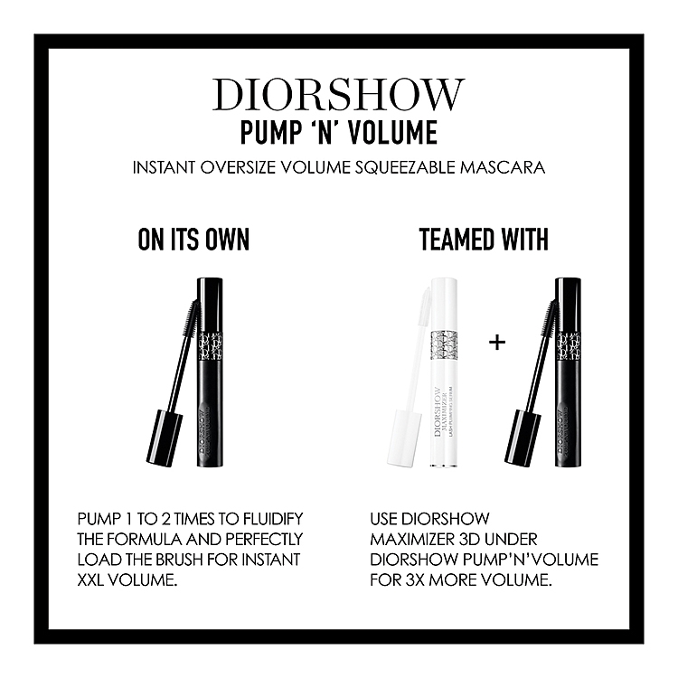 Diorshow Pump 'N' Volume HD - Squeezable Mascara • 090 Black