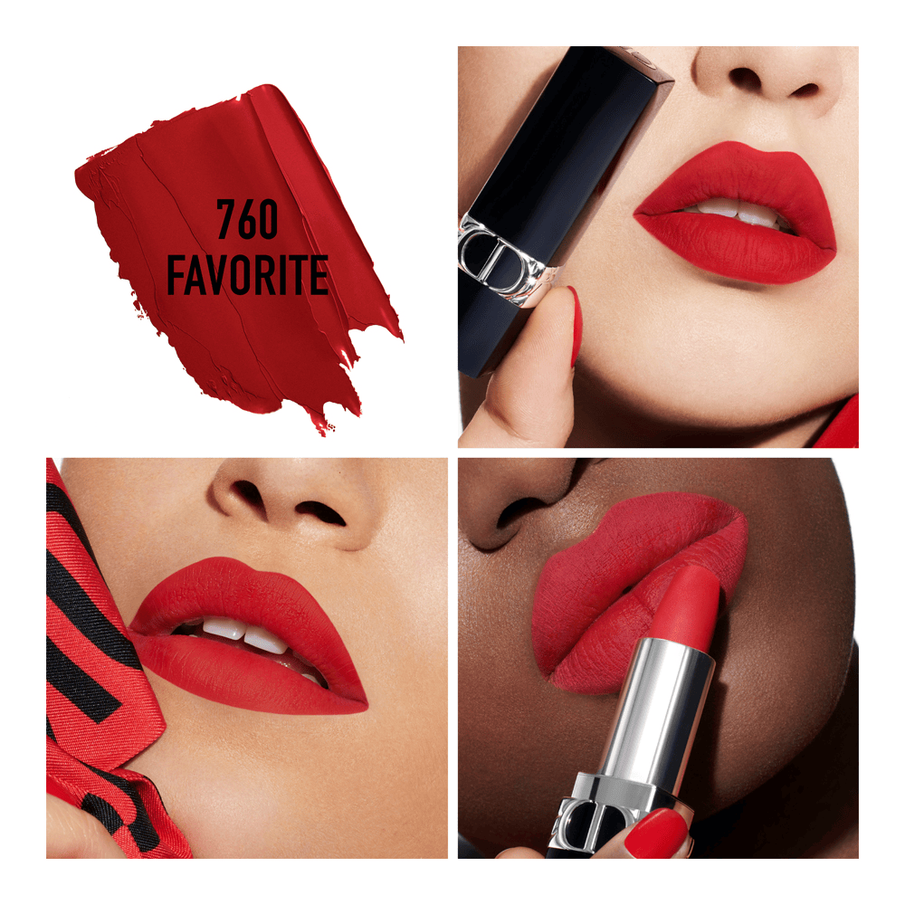 Rouge Dior Couture Finish Refillable Lipstick • 760 Favorite