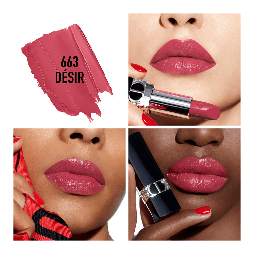Rouge Dior Couture Finish Refillable Lipstick 663 Desir