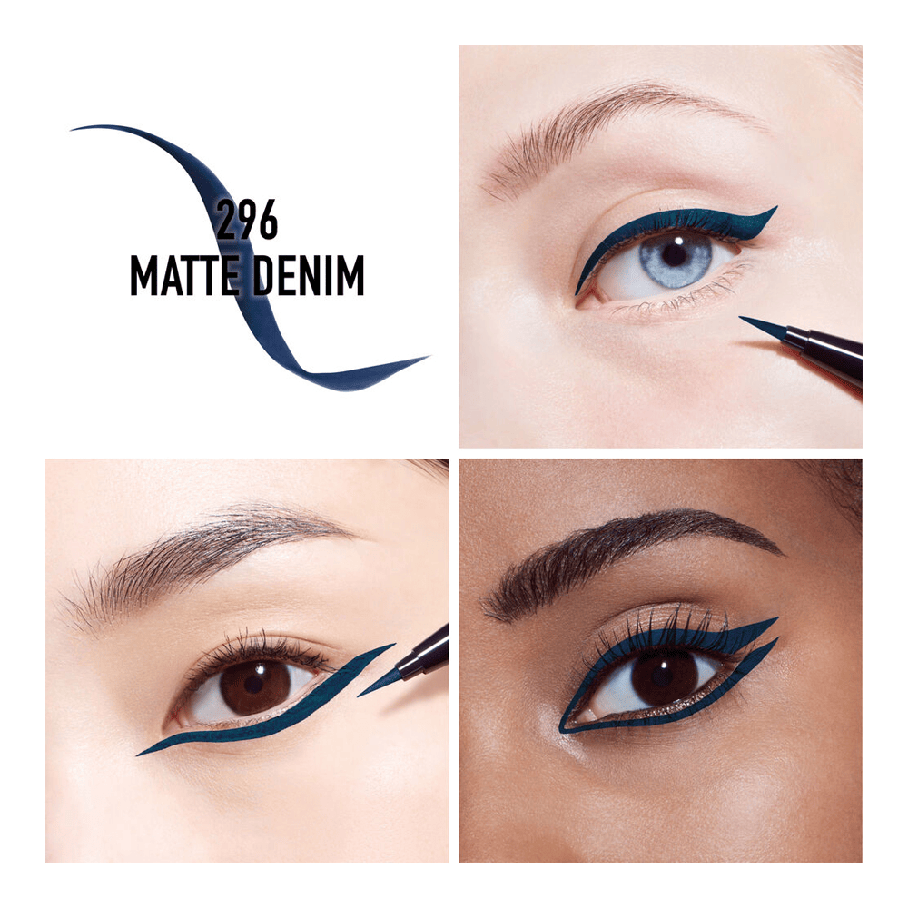 Diorshow On Stage Liner Waterproof Felt Tip Liquid Eyeliner • 296 Matte Denim