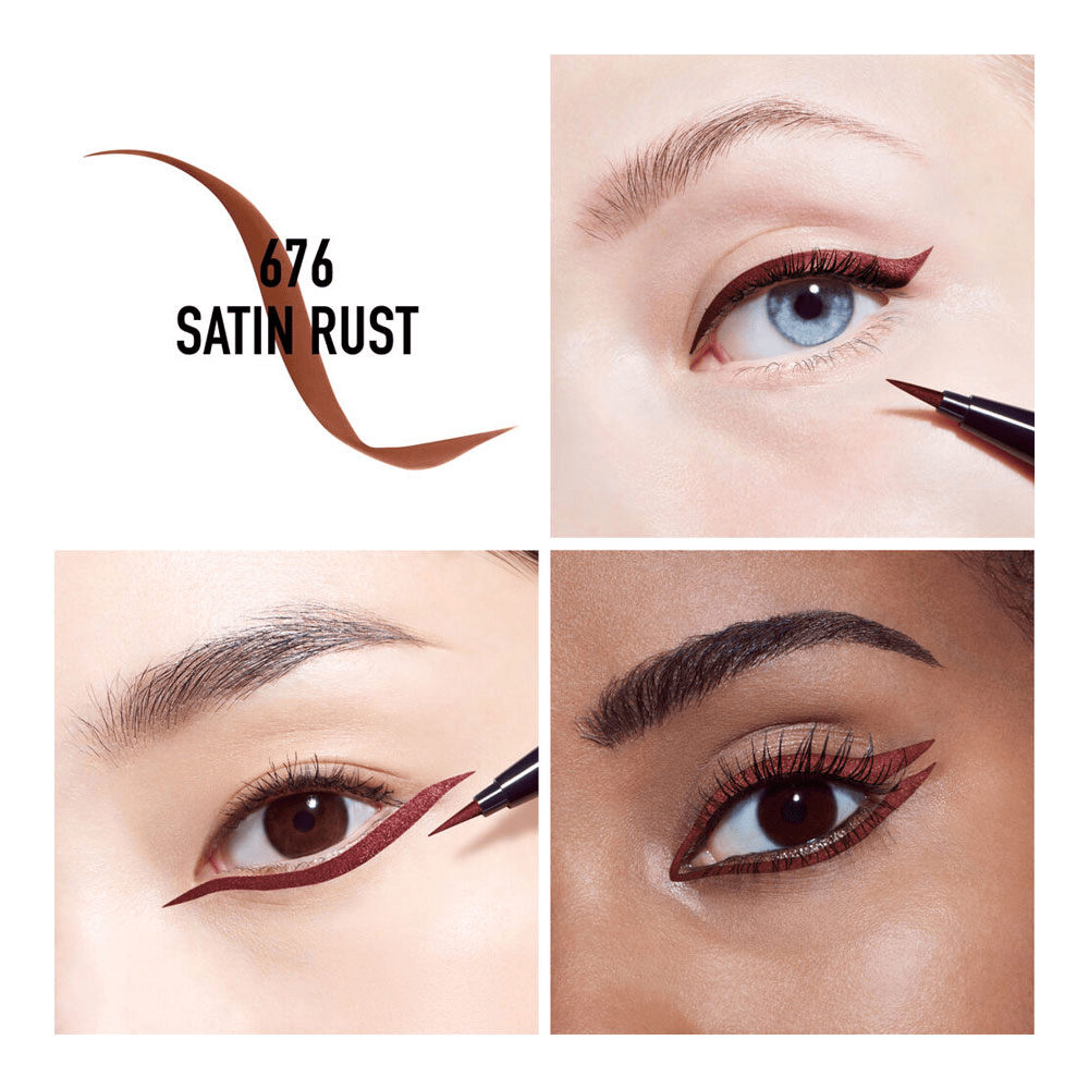 Diorshow On Stage Liner Waterproof Felt Tip Liquid Eyeliner • 676 Satin Rust