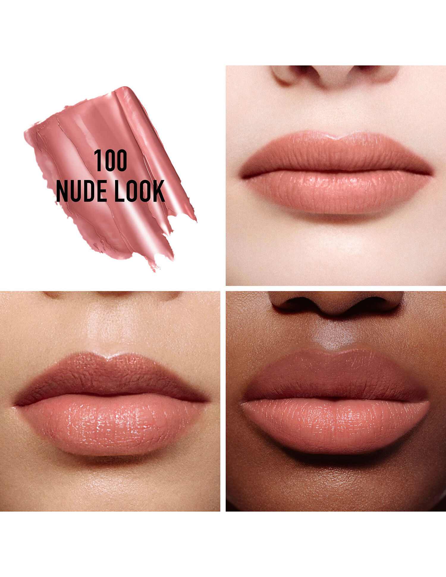 Rouge Dior Balm Satin Lipstick - 100 Nude Look • 100 Nude Look Satin Finish