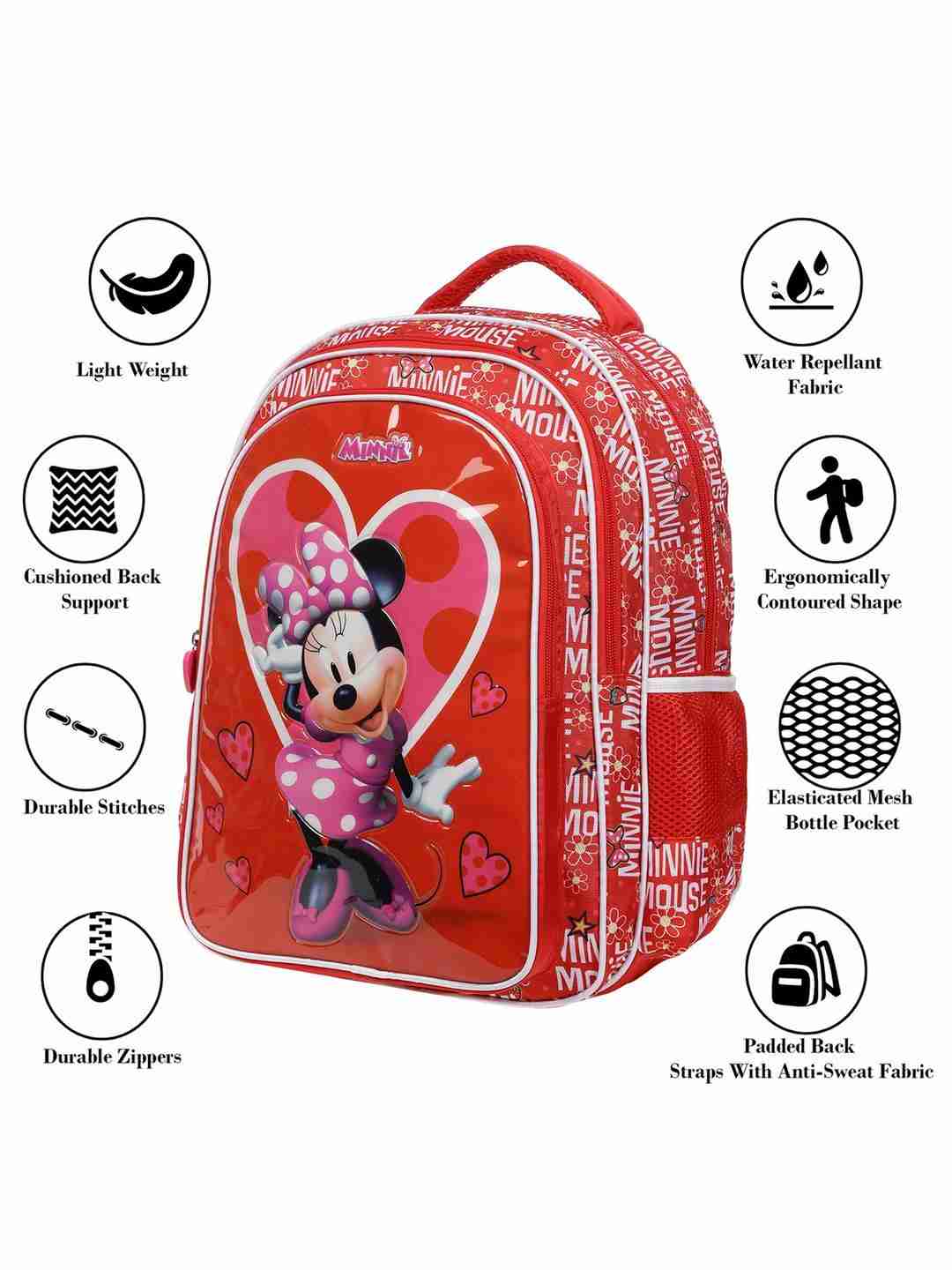 Disney Minnie Heart 14 Backpack Bags for Girls age 3Y+