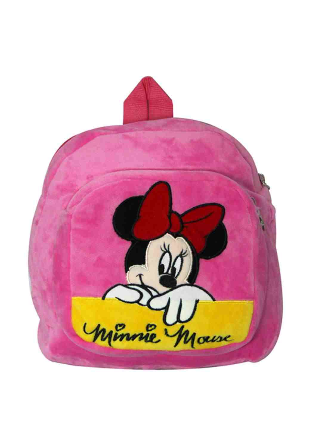 Disney Happiness Unisex Mickey Mouse Backpack_Red Plush Accessories for Kids age 12M+ - 25.4 Cm