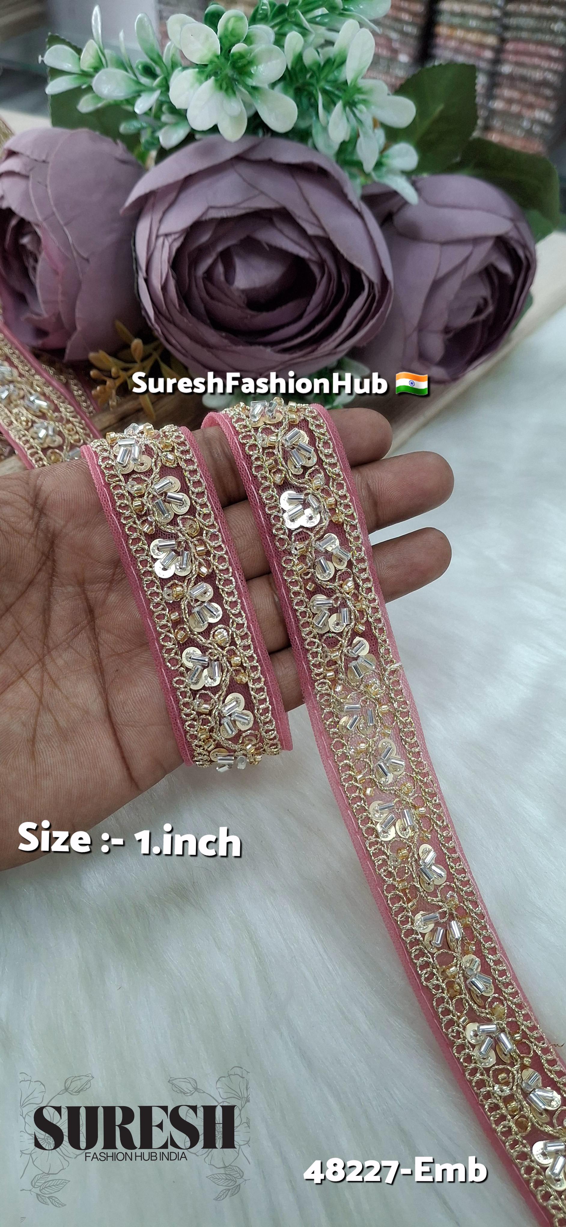 Pearl Embroidery Net Lace