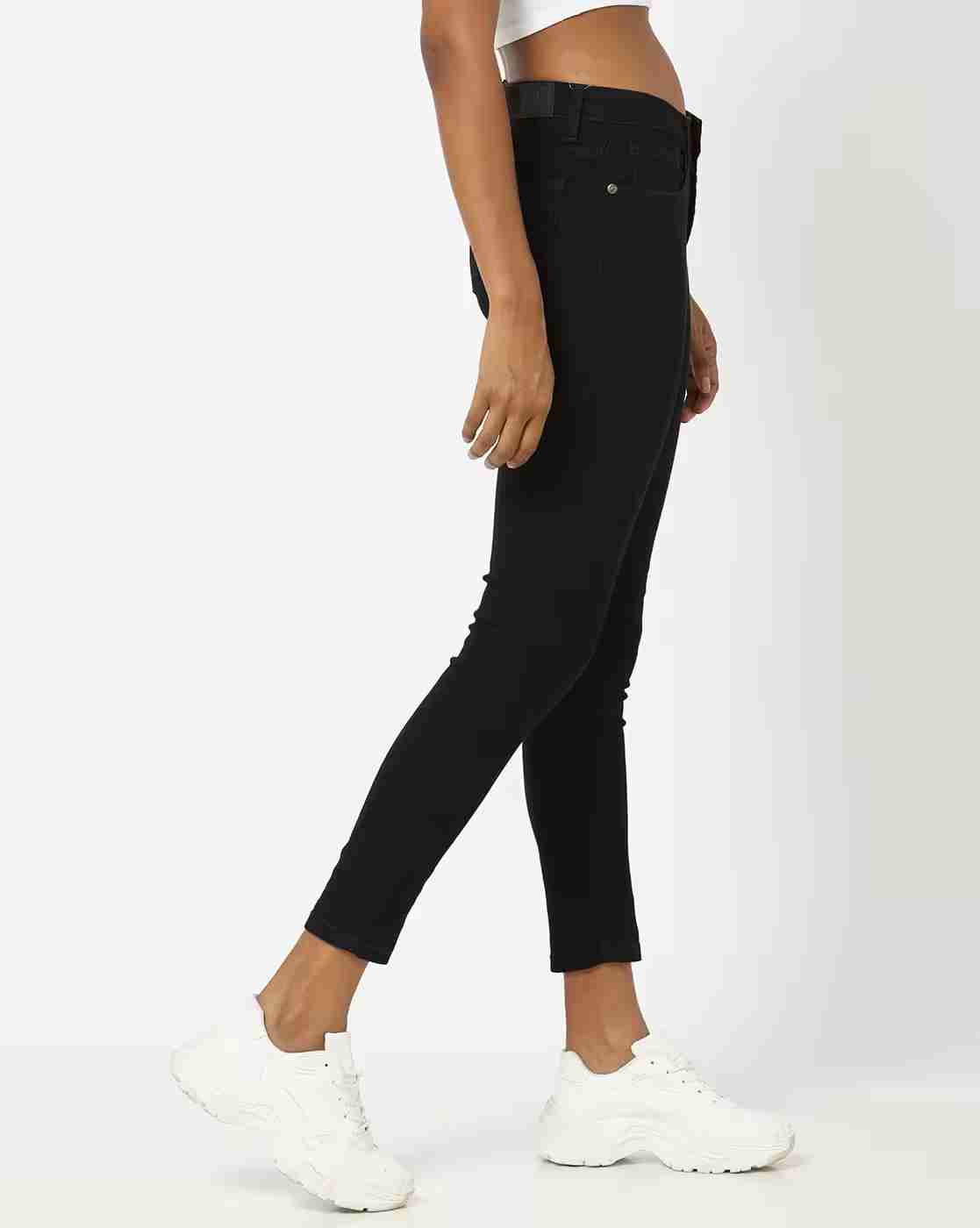 DNMX | Women Mid-Rise Relaxed Fit Solid Clean Jeans|1