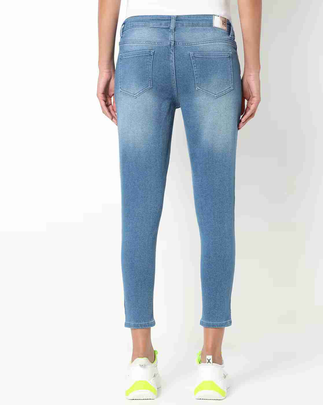 DNMX | Knitted Cropped Skinny Jeans|1