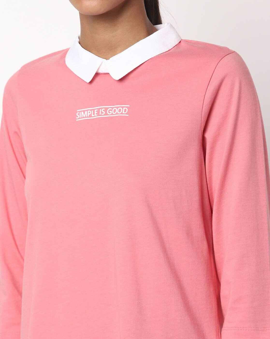 DNMX | Twofer Top with Shirt Collar|2