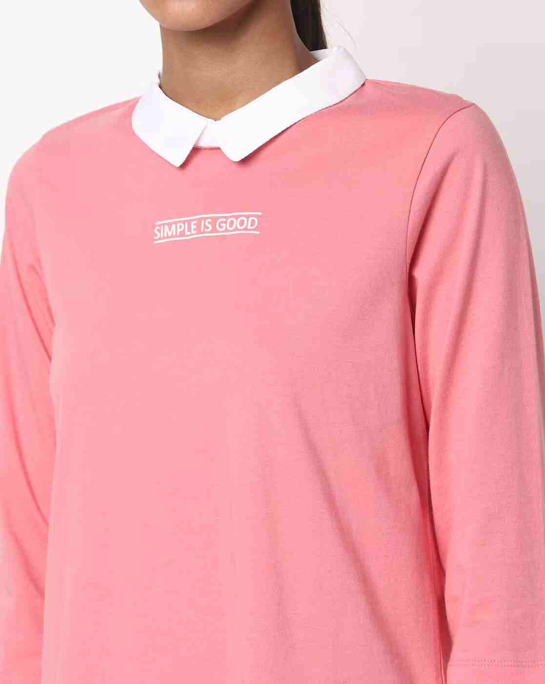 DNMX | Twofer Top with Shirt Collar|2