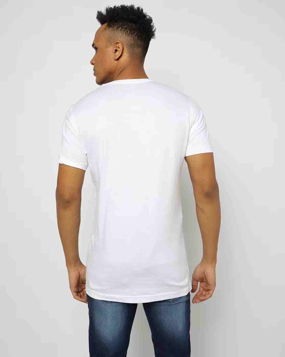 DNMX | Graphic Print Slim Fit Crew-Neck T-shirt|1