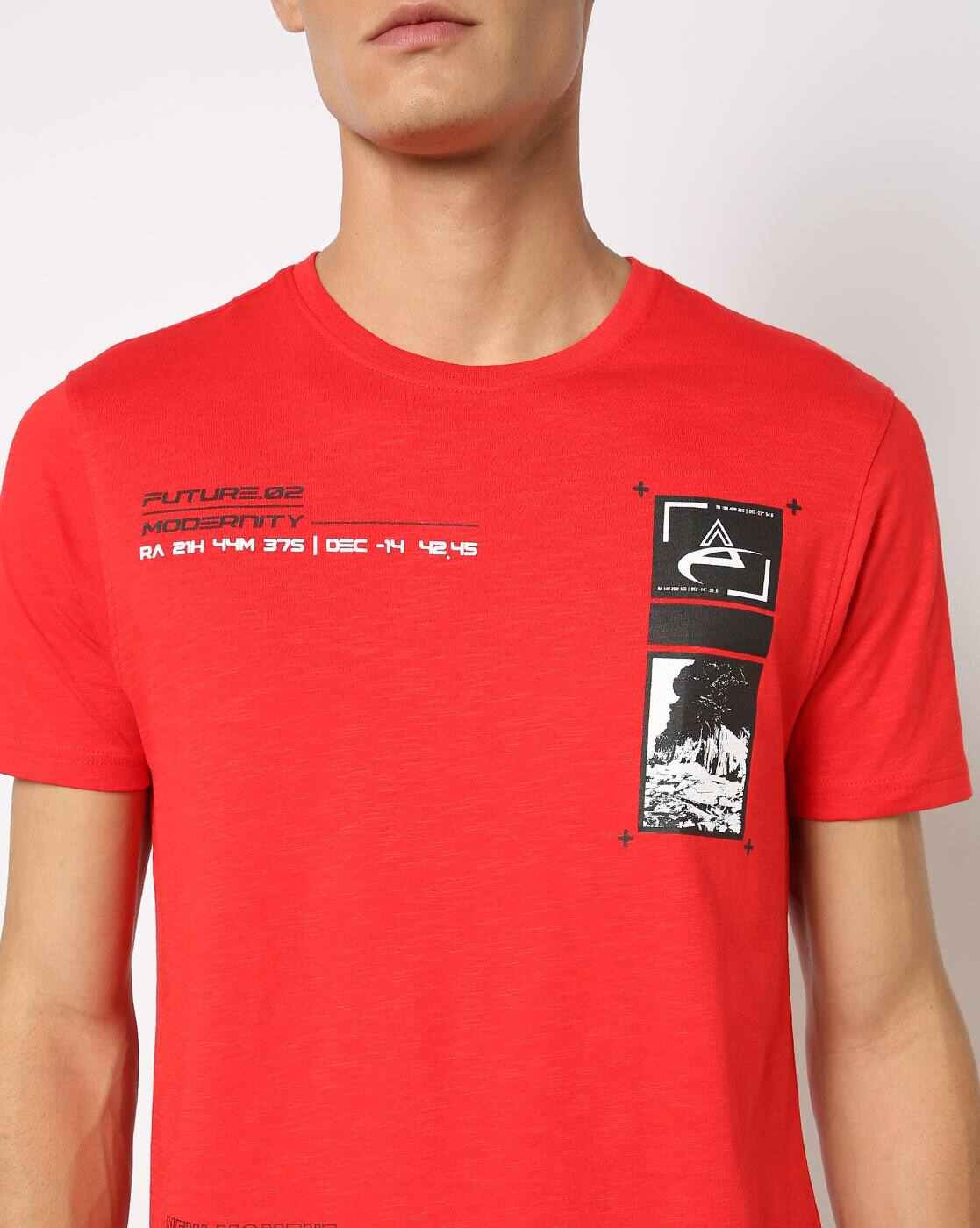 DNMX | Printed Slim Fit Crew-Neck T-shirt|2