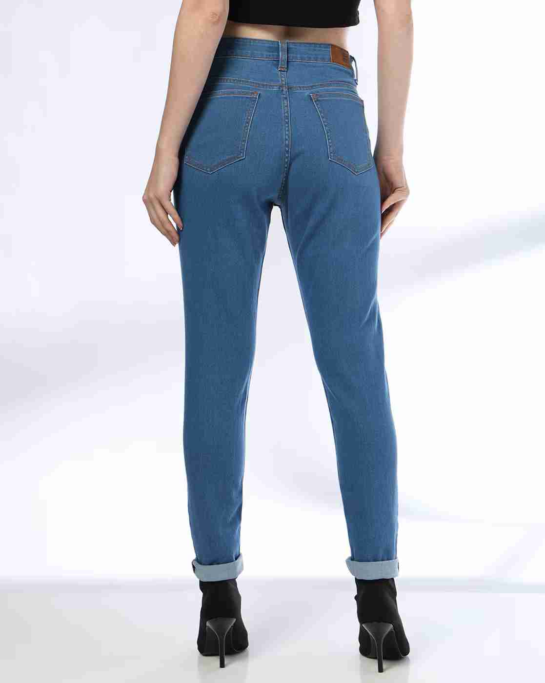 DNMX | Women Mid-Rise Skinny Fit Jeans|2