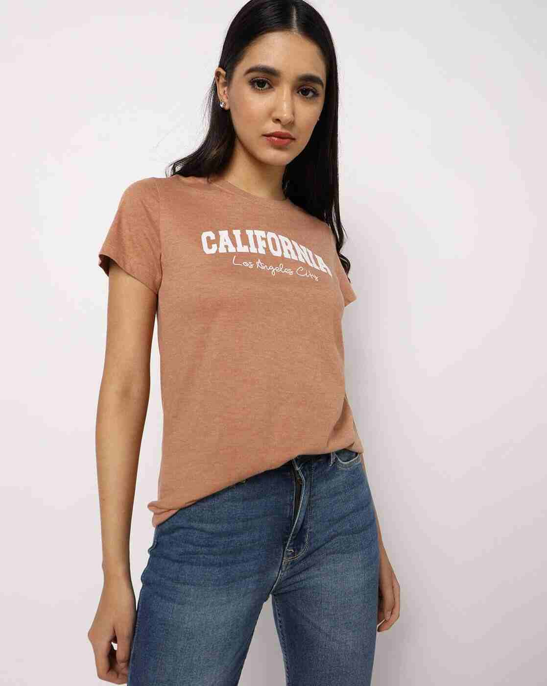 DNMX | Typographic Print Crew-Neck T-shirt|0