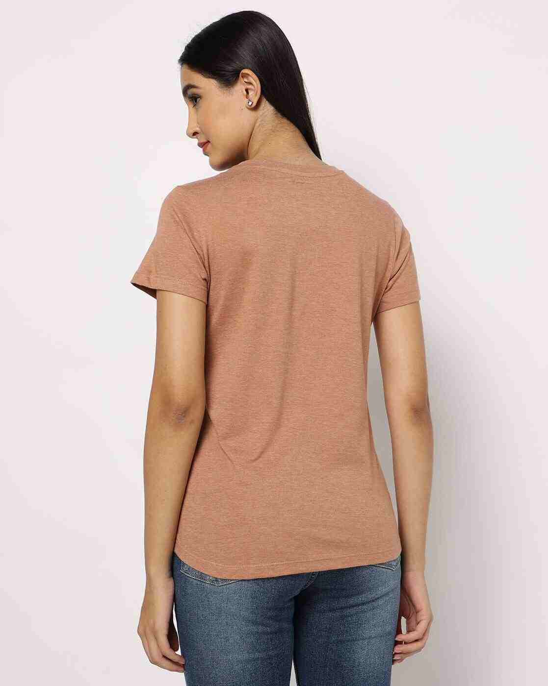 DNMX | Typographic Print Crew-Neck T-shirt|1