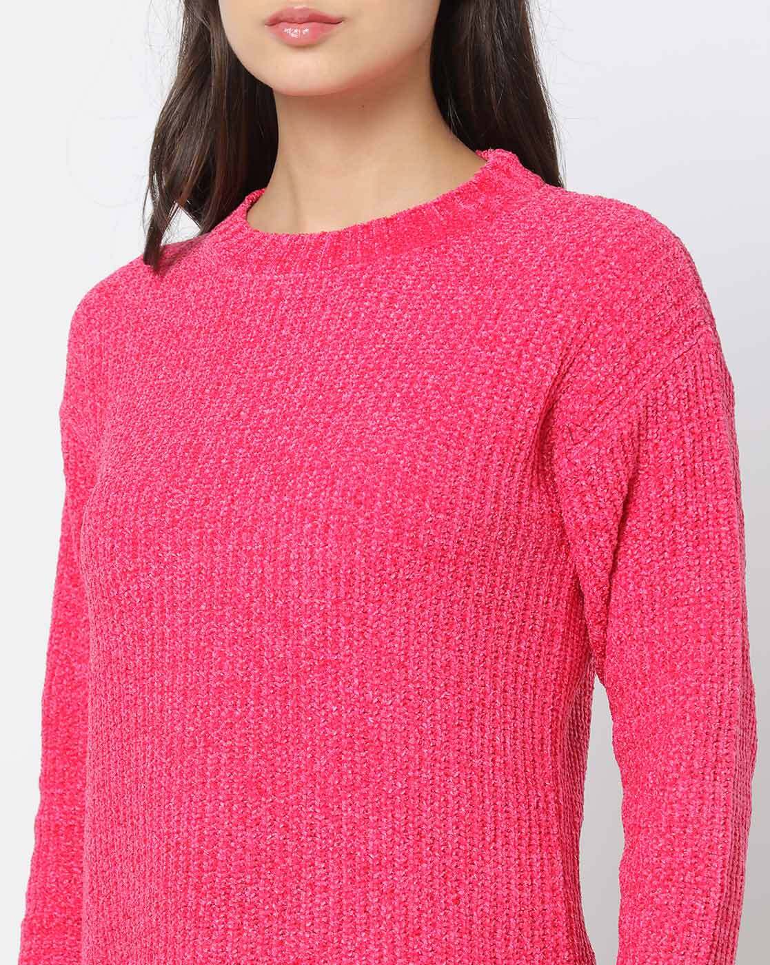 DNMX | Round-Neck Chenille Pullover|3