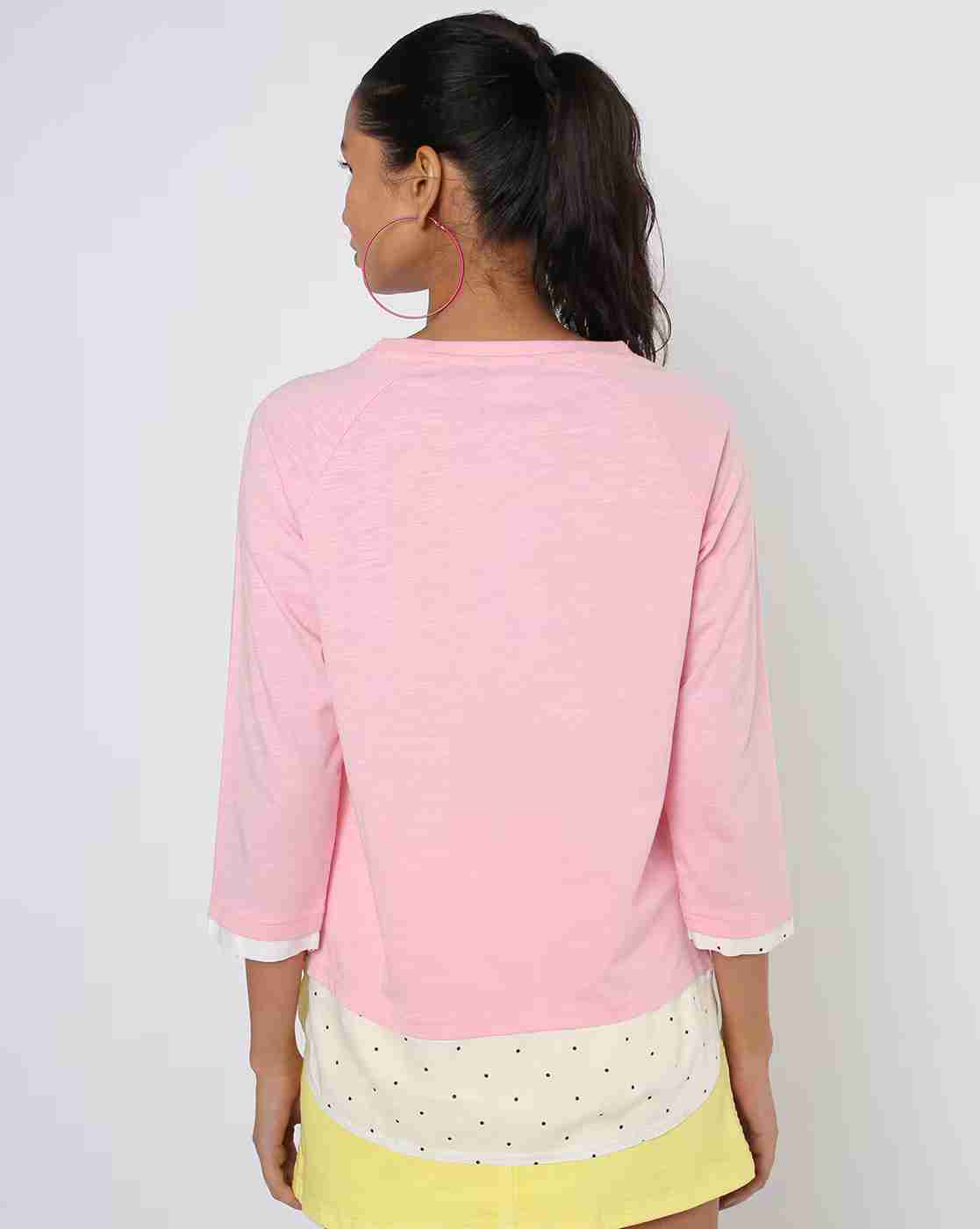 DNMX | Typographic Print Crew-Neck T-shirt|2