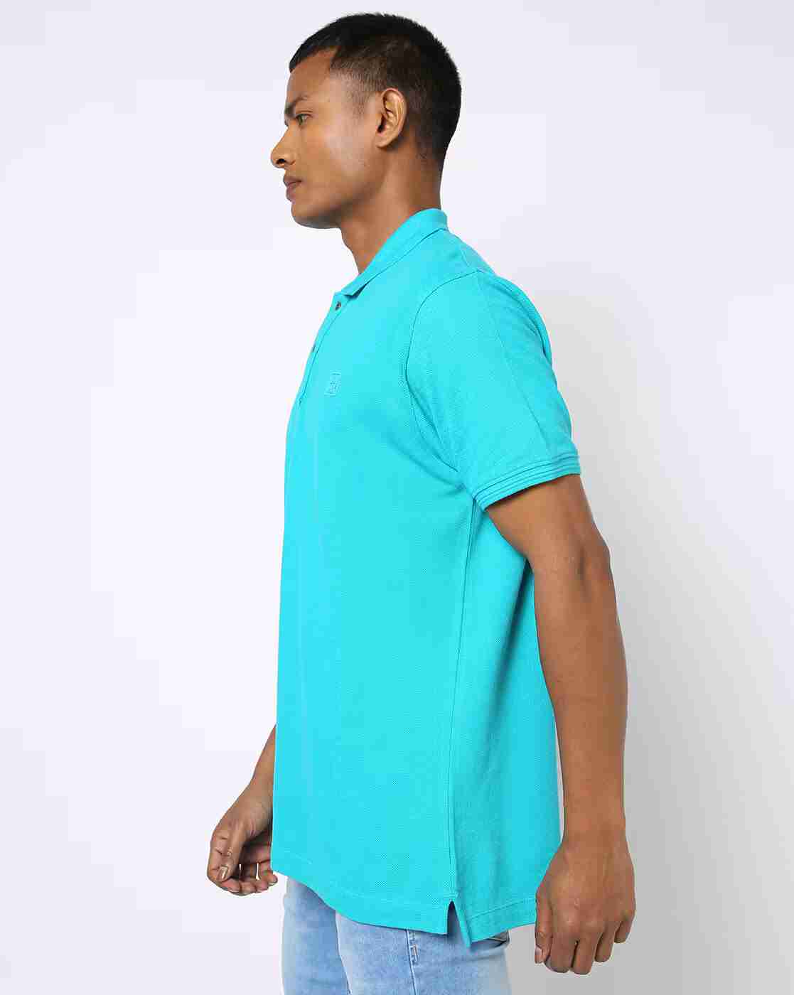 DNMX | Slim Fit Polo T-shirt with Embroidered Logo|1