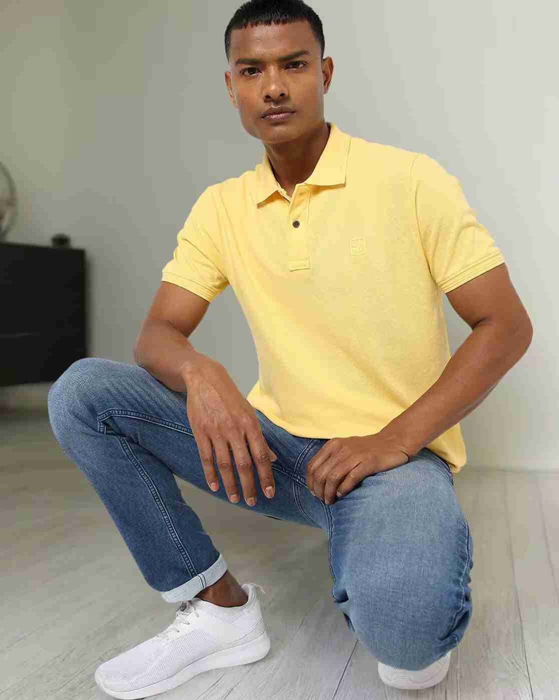 Slim Fit Polo T-shirt with Embroidered Logo