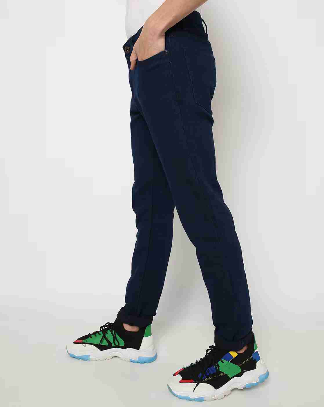 DNMX | Men Mid-Rise Skinny Fit Jeans|1