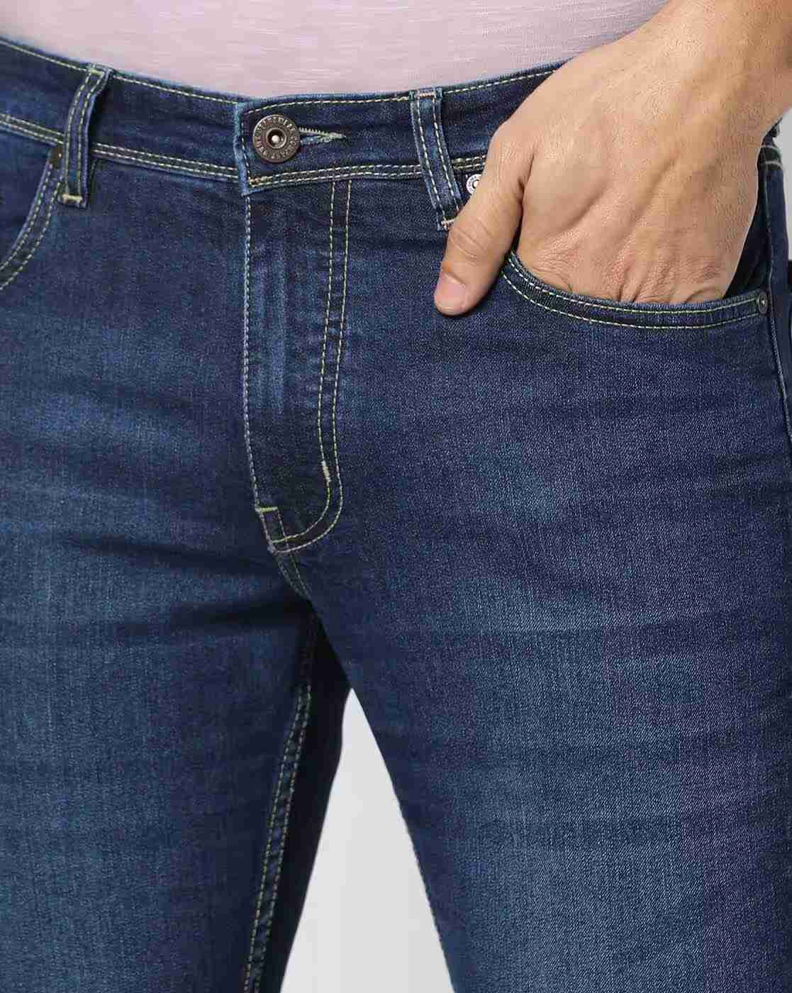 DNMX | Men Lightly Washed Skinny Fit Jeans|3