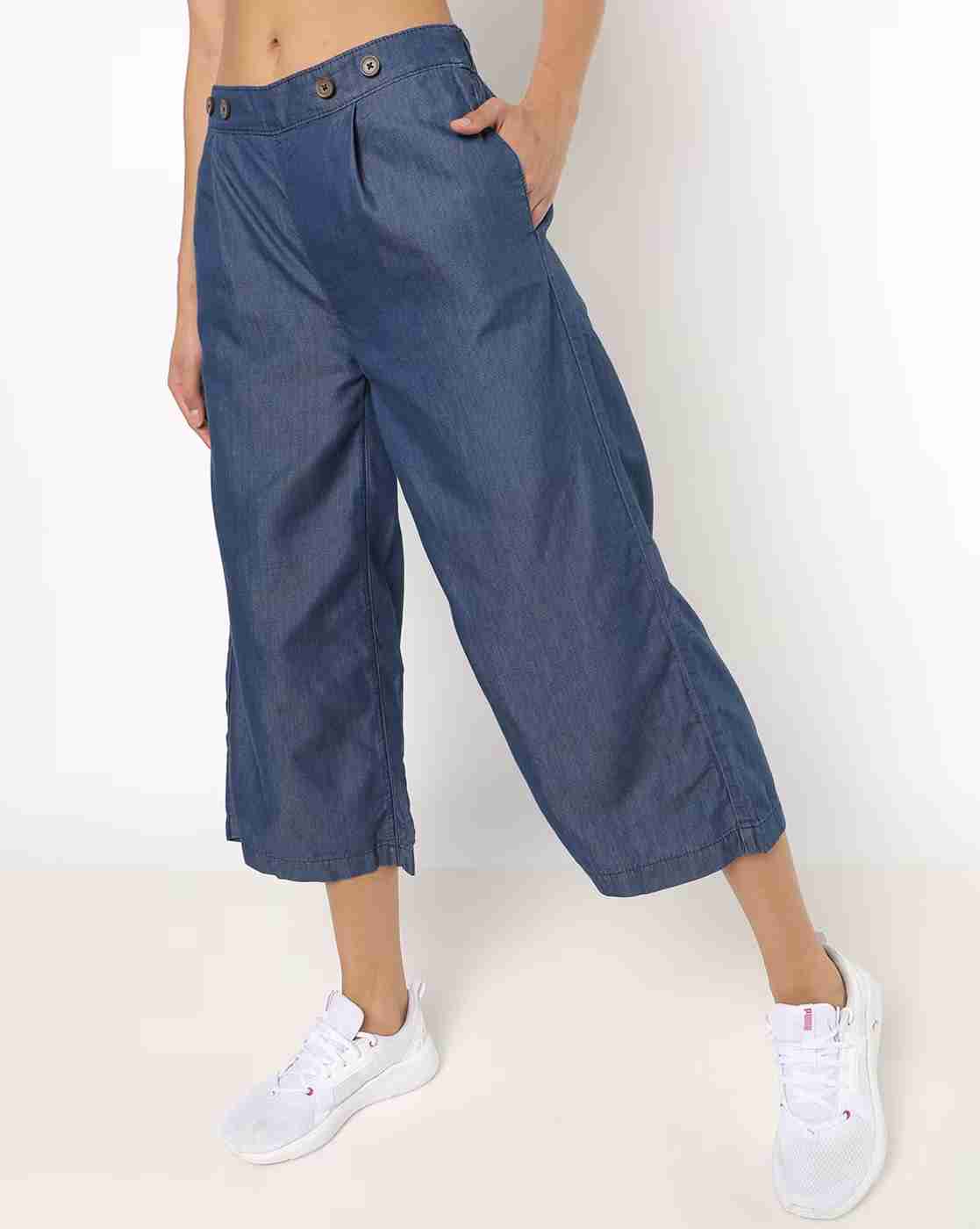 DNMX | Women High-Rise Culottes with Slip Pockets|0