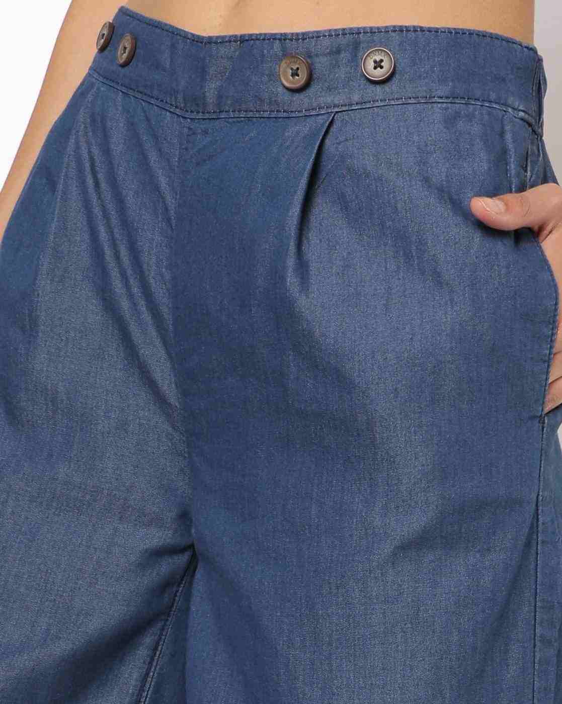 DNMX | Women High-Rise Culottes with Slip Pockets|3