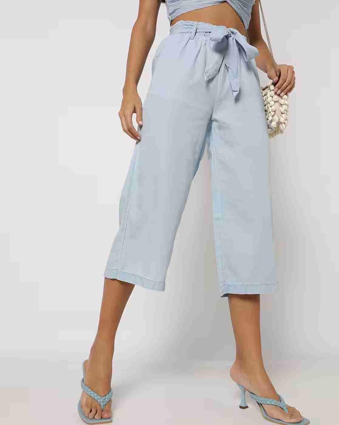 DNMX | Women Culottes with Waist Tie-Up|0