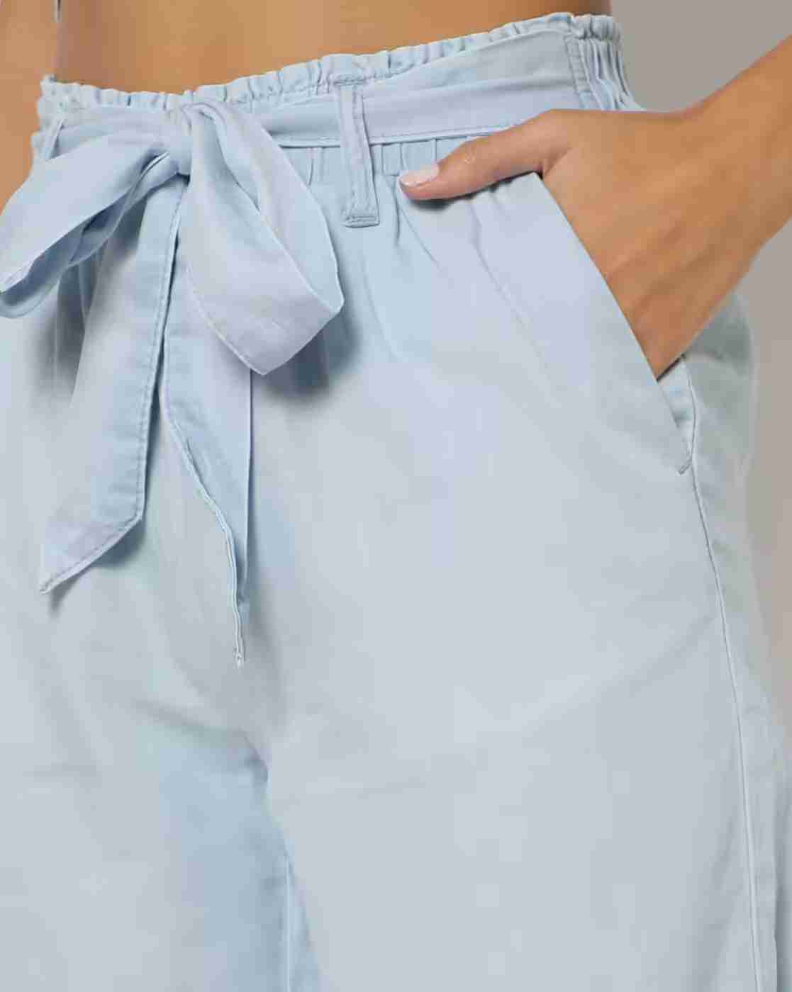 DNMX | Women Culottes with Waist Tie-Up|3
