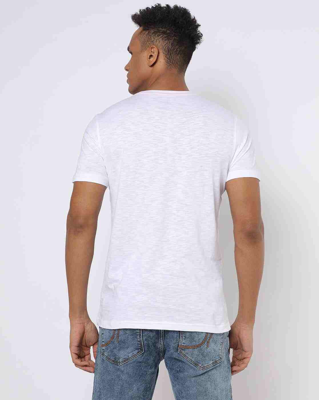 DNMX | Graphic Print Slim Fit Round-Neck T-shirt|1