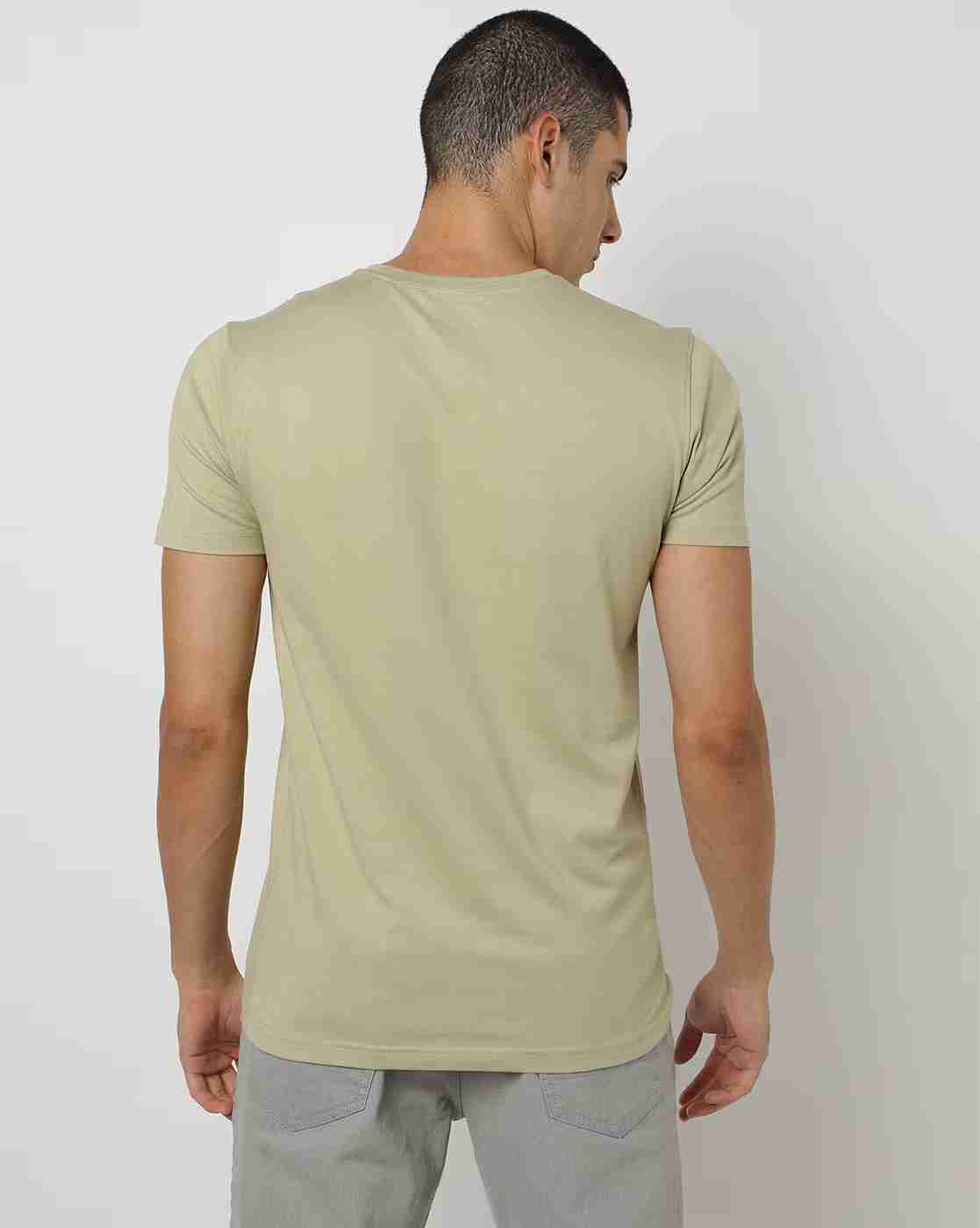 DNMX | Graphic Print Slim Fit Crew-Neck T-shirt|1