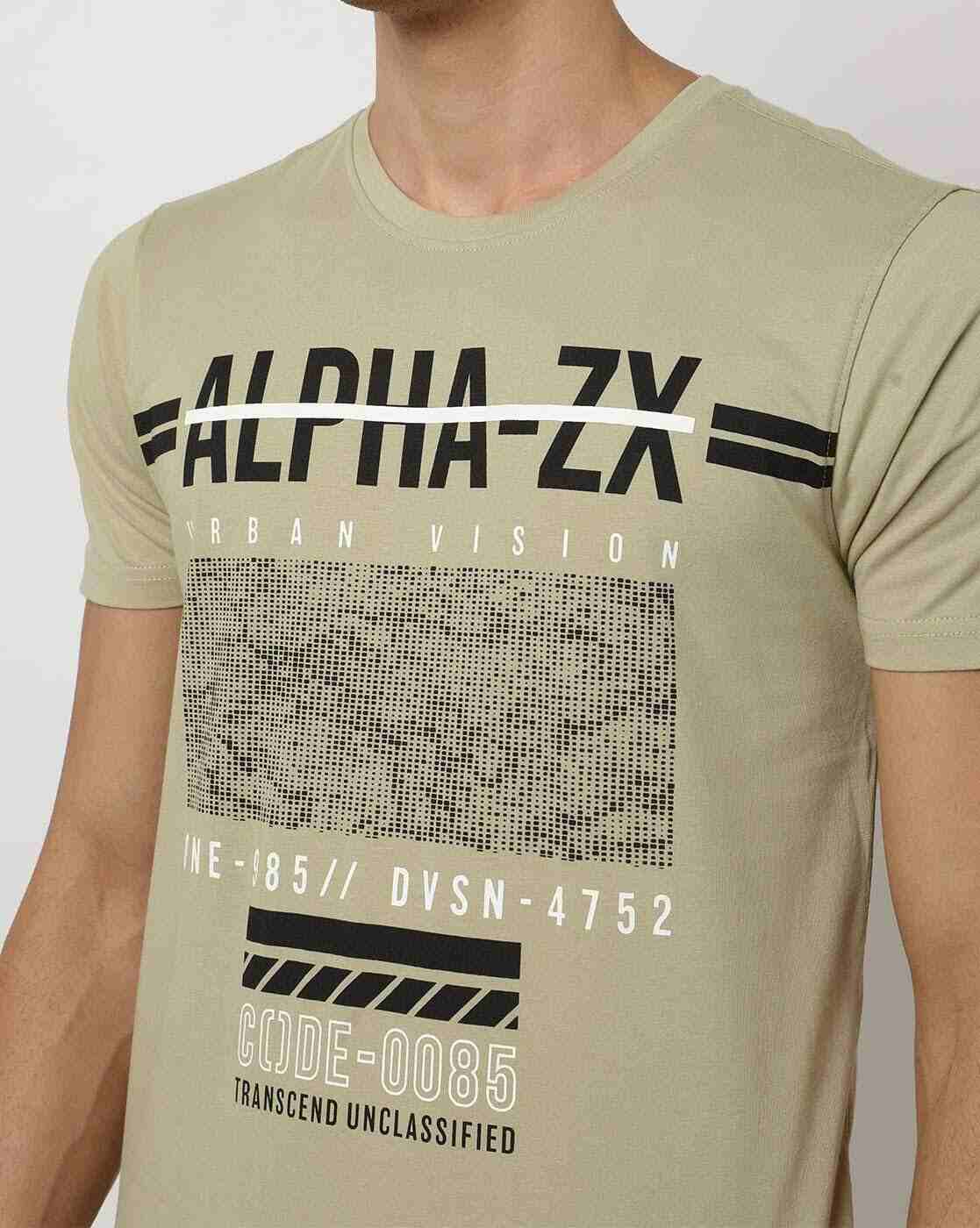 DNMX | Graphic Print Slim Fit Crew-Neck T-shirt|2