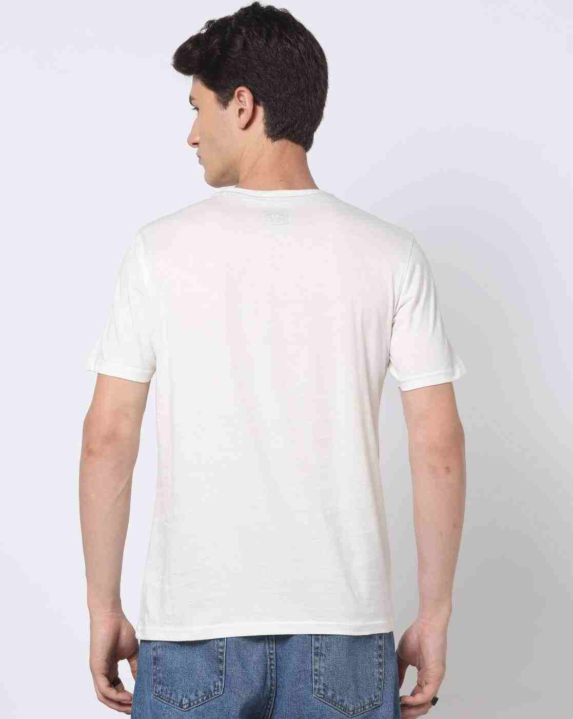 DNMX | Graphic Print Slim Fit Crew-Neck T-Shirt|1