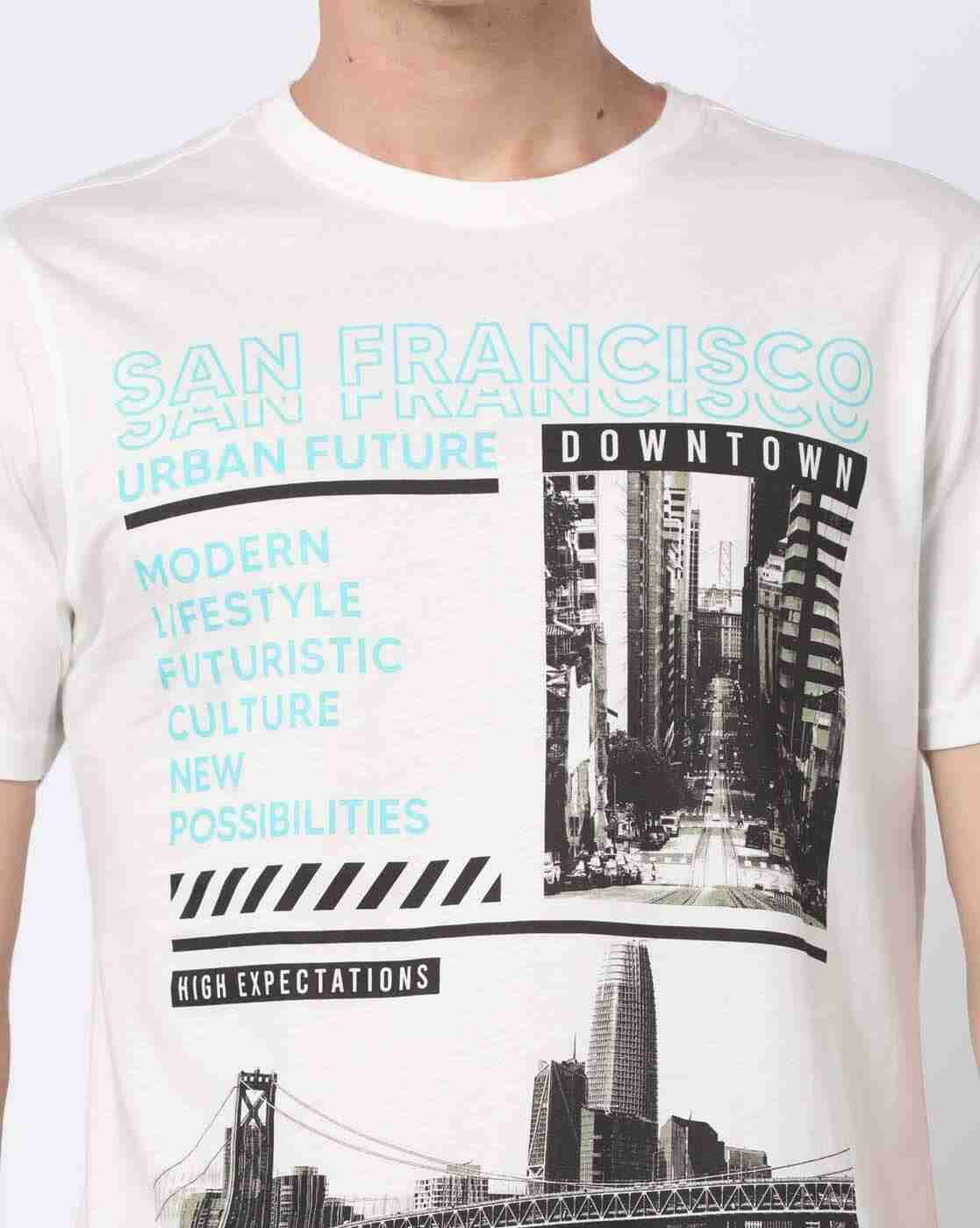 DNMX | Graphic Print Slim Fit Crew-Neck T-Shirt|2