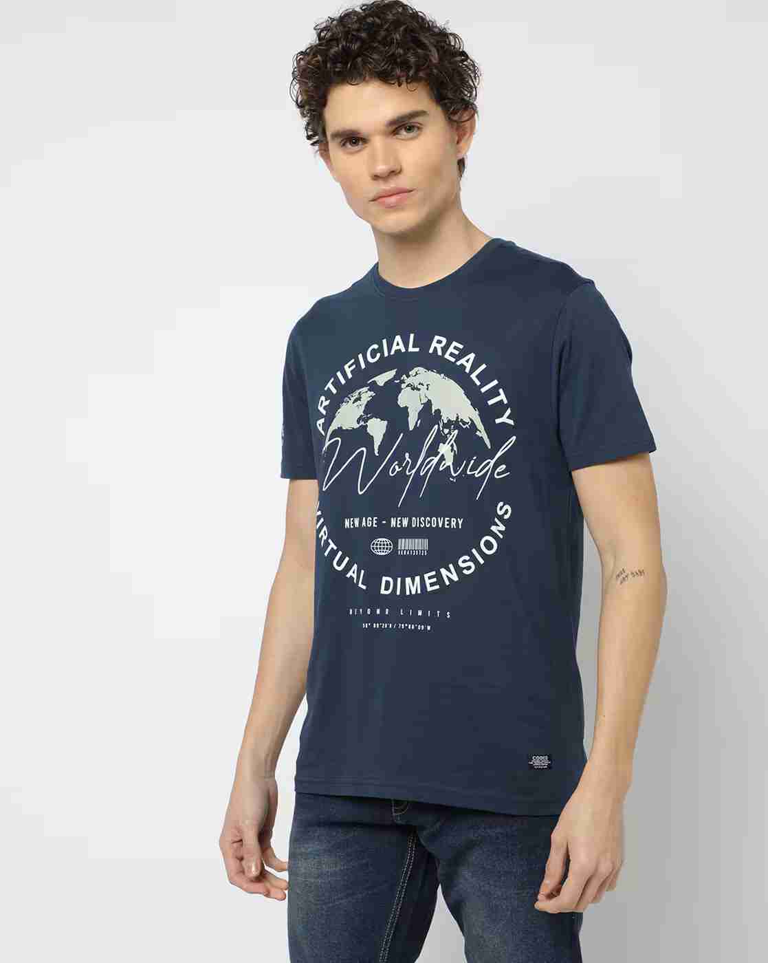 DNMX | Printed Slim Fit Crew-Neck T-shirt|2