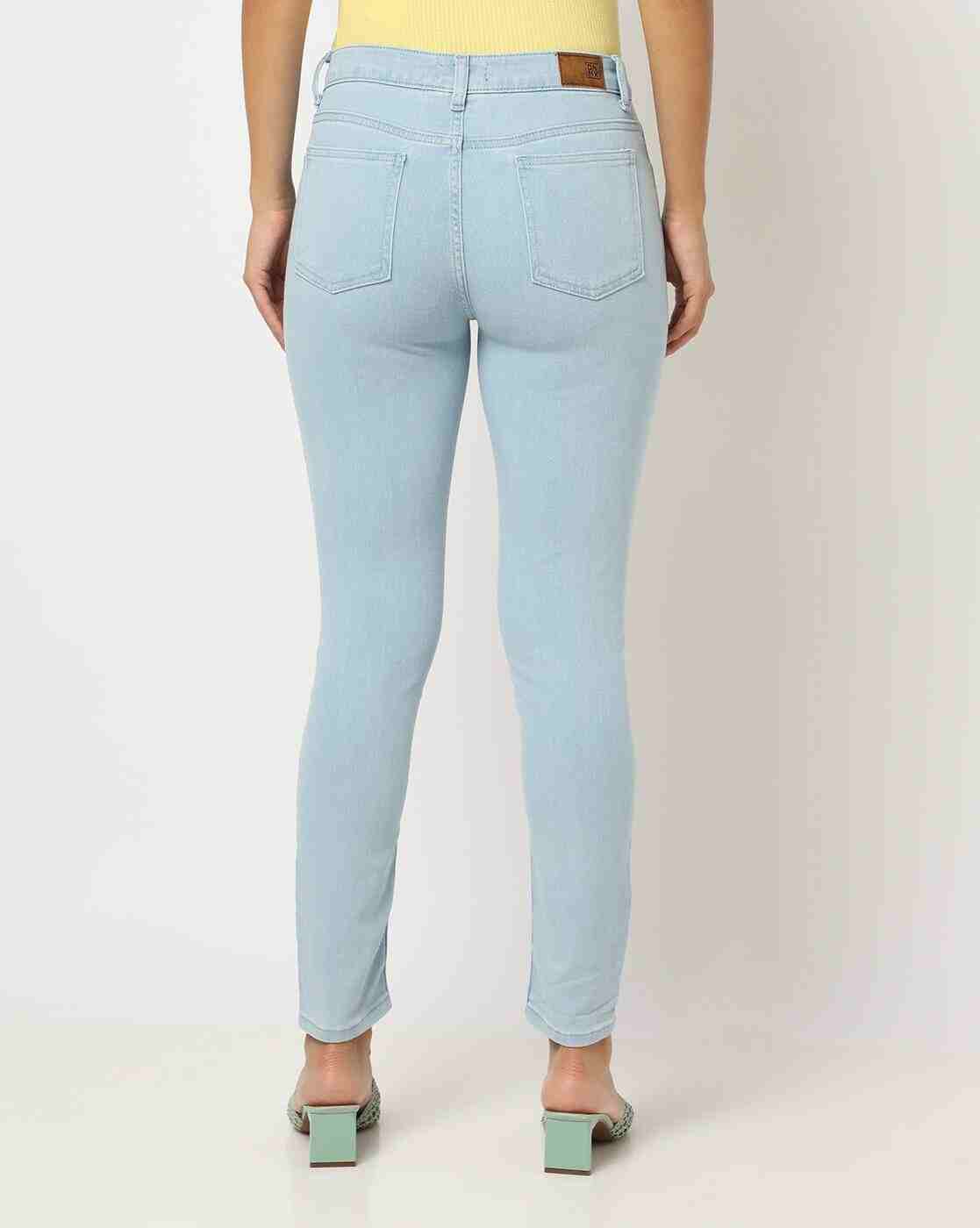 DNMX | Women Light-wash Skinny Fit Jeans|2