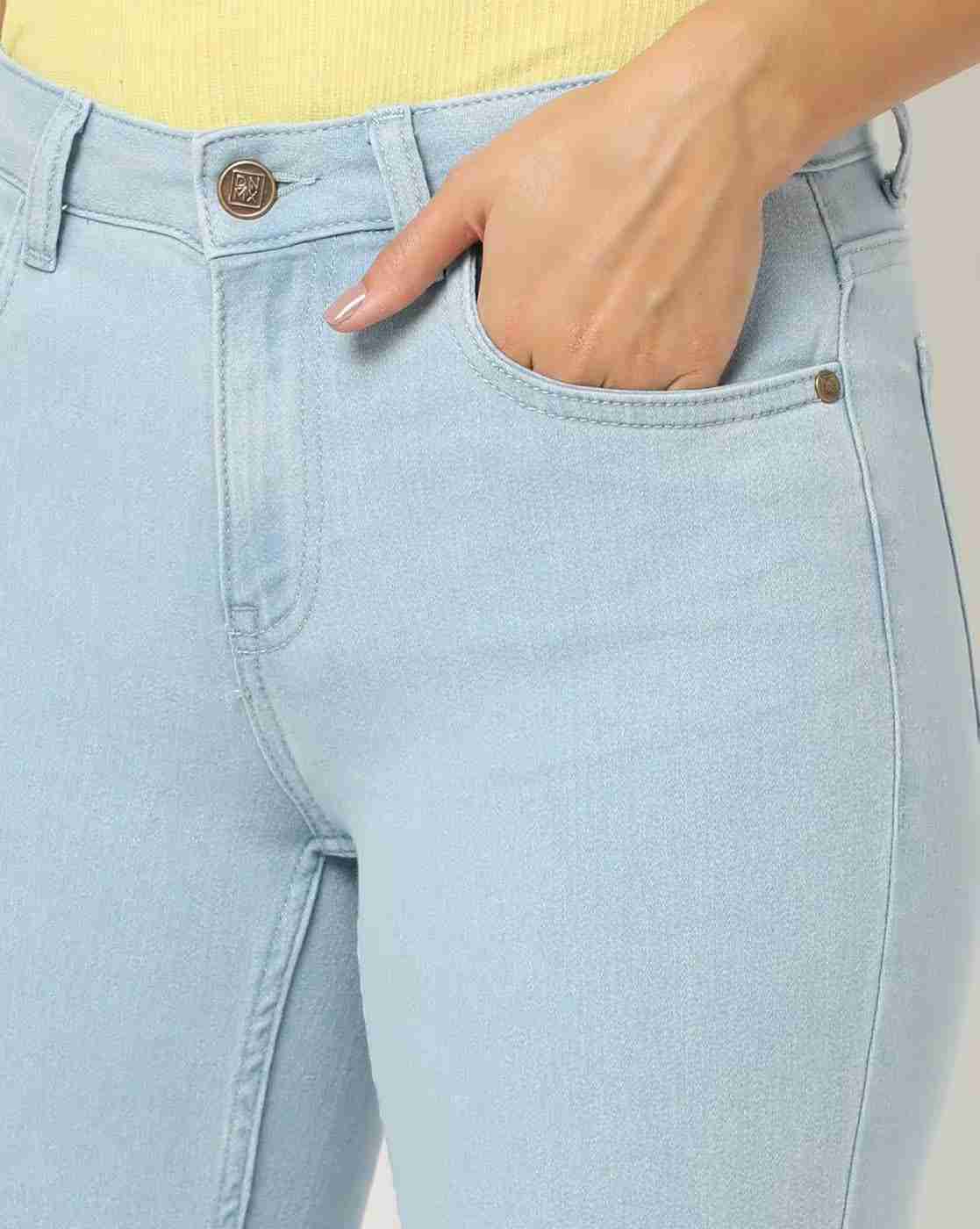 DNMX | Women Light-wash Skinny Fit Jeans|3