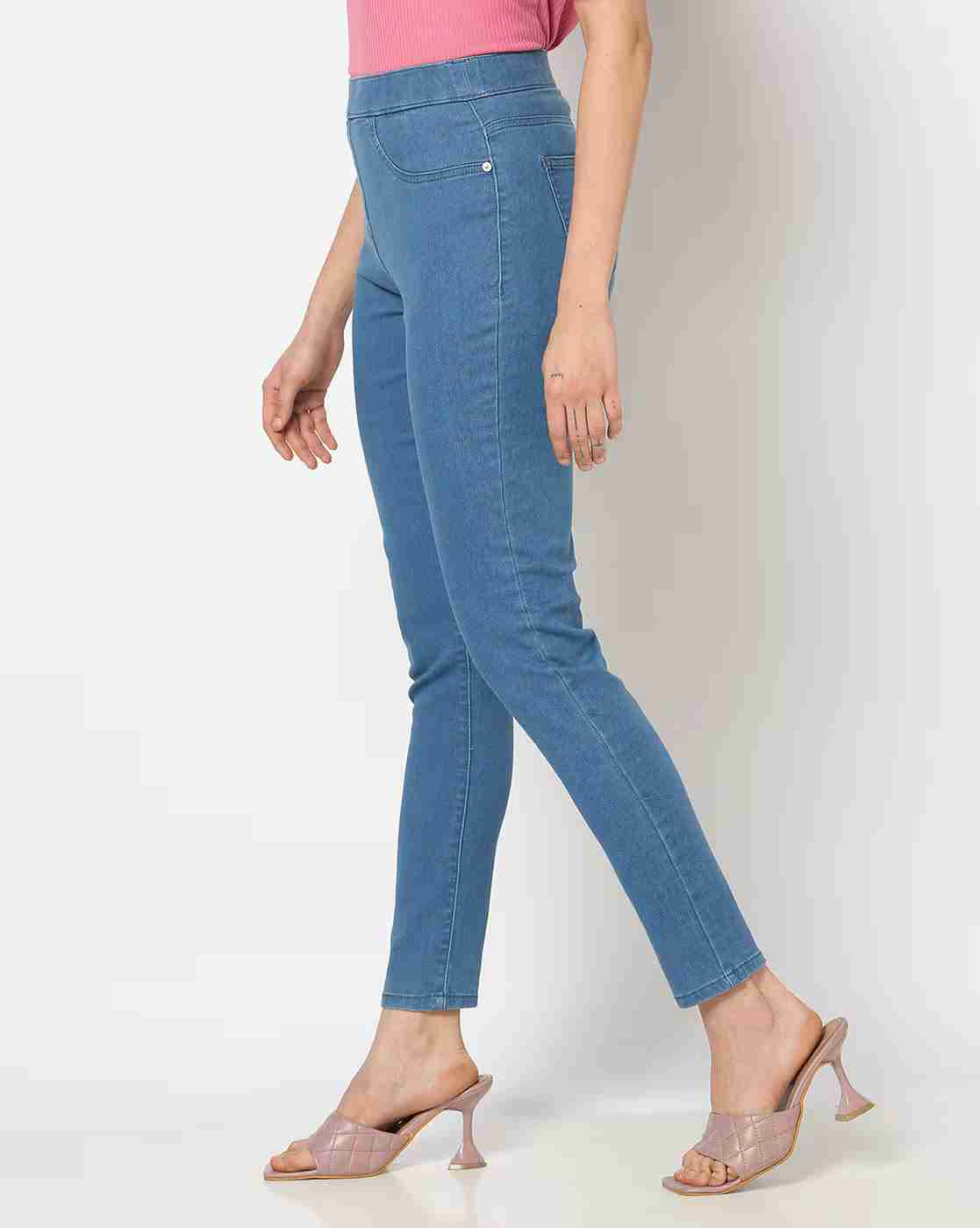 DNMX | Women Mid-Rise Skinny Jeggings|1