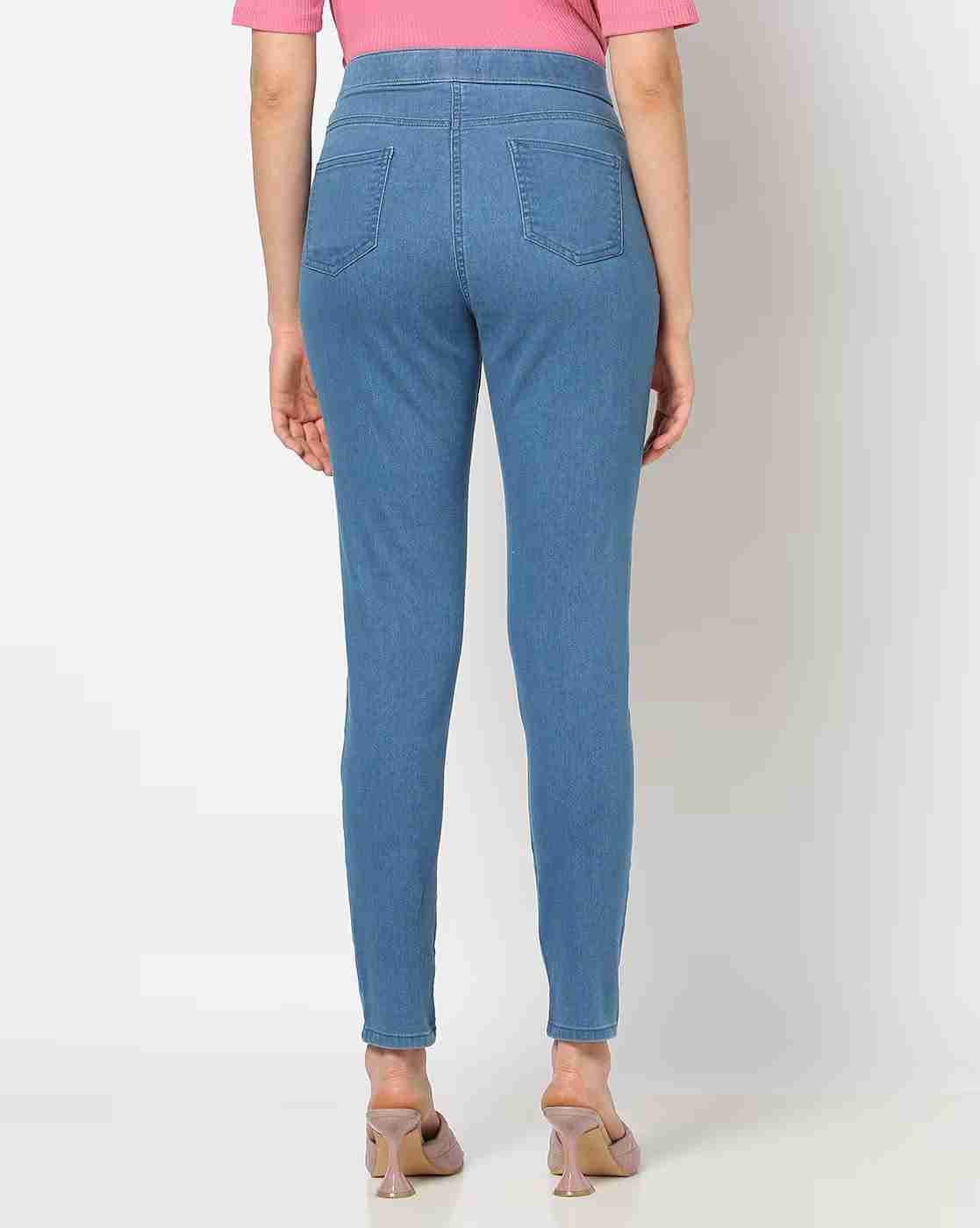 DNMX | Women Mid-Rise Skinny Jeggings|2