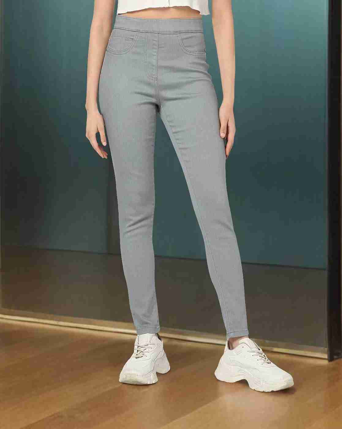 DNMX | Women Mid-Rise Skinny Jeggings|0