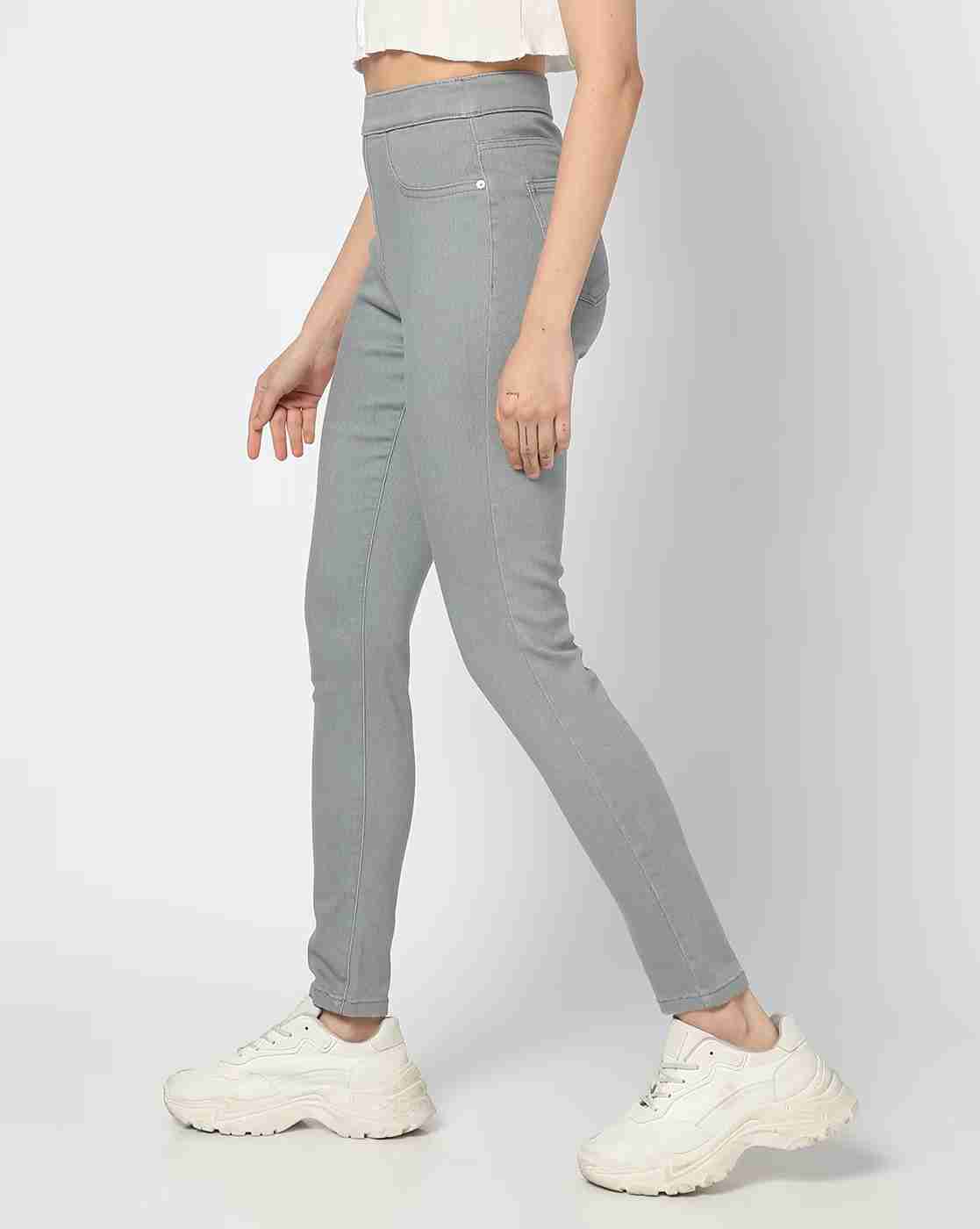 DNMX | Women Mid-Rise Skinny Jeggings|1
