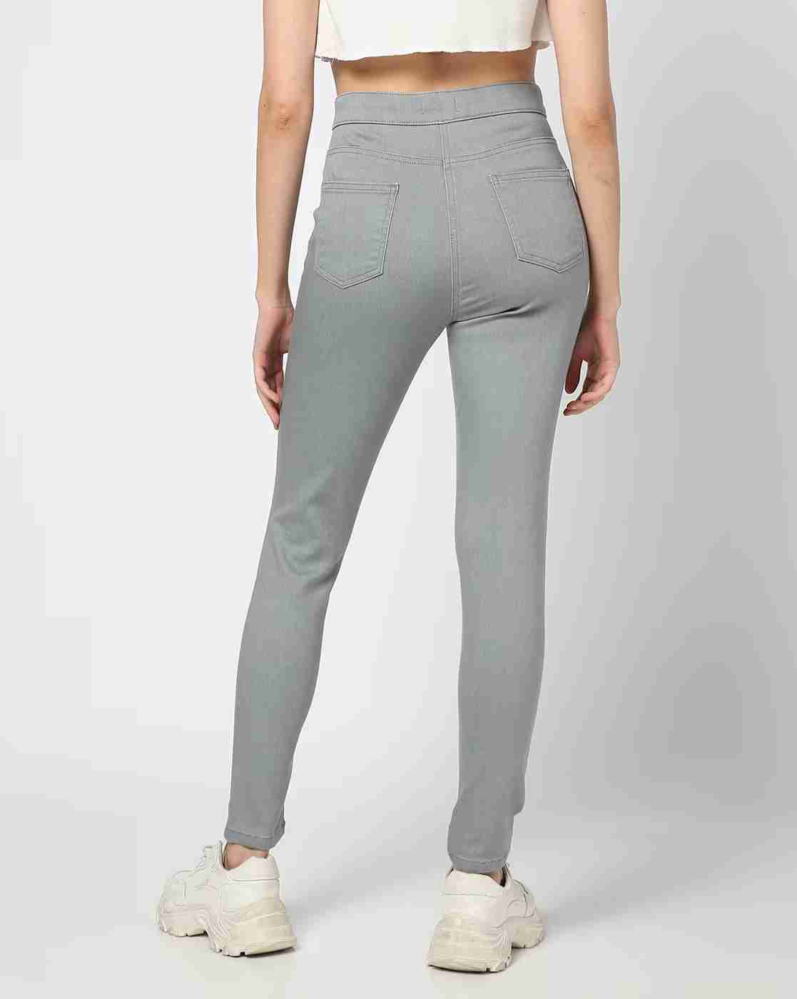 DNMX | Women Mid-Rise Skinny Jeggings|2