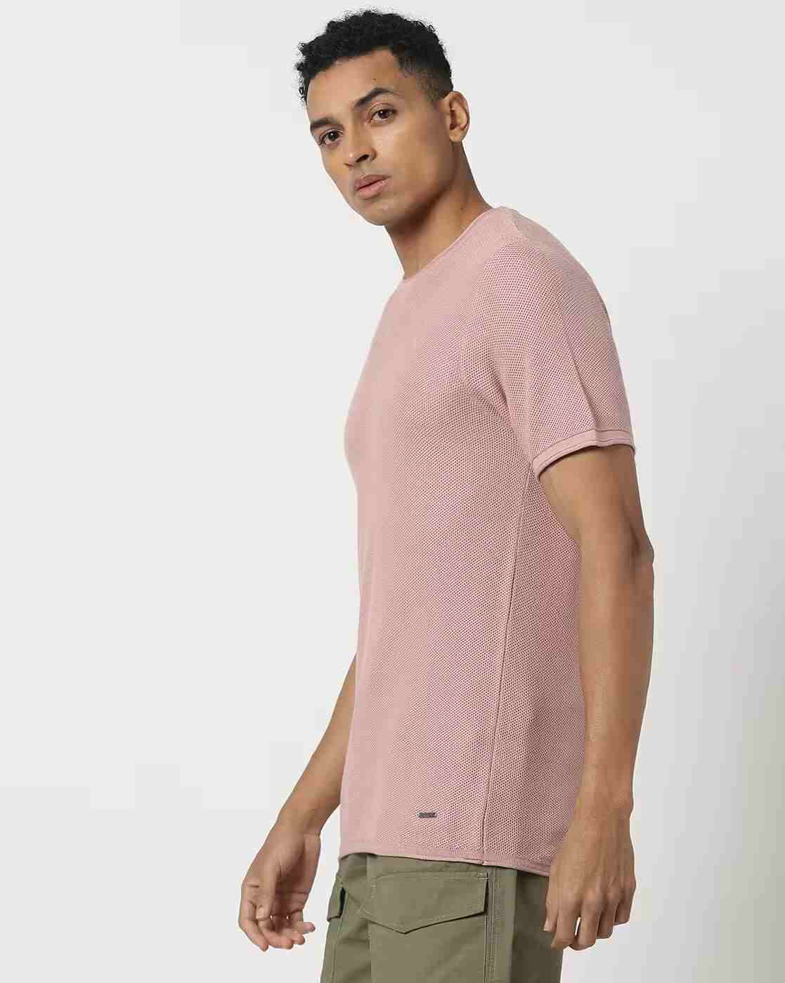 DNMX | Men Slim Fit Crew-Neck T-Shirt|1