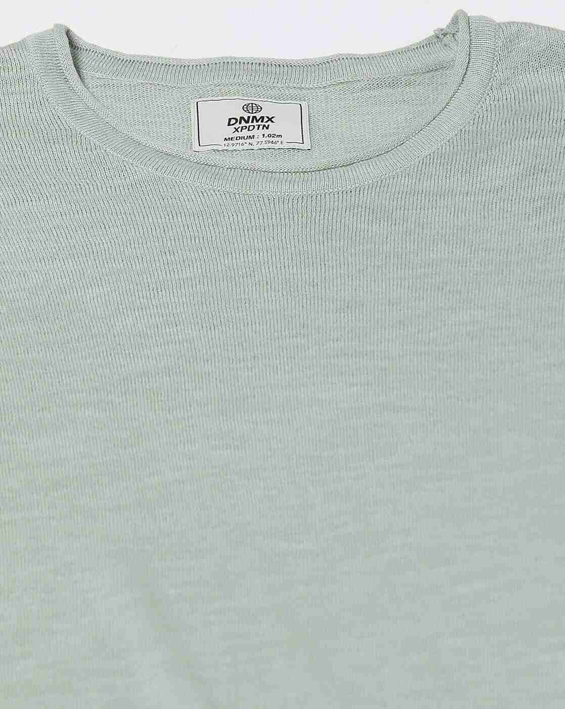 DNMX | Men Slim Fit Cotton Crew-Neck T-Shirt|4