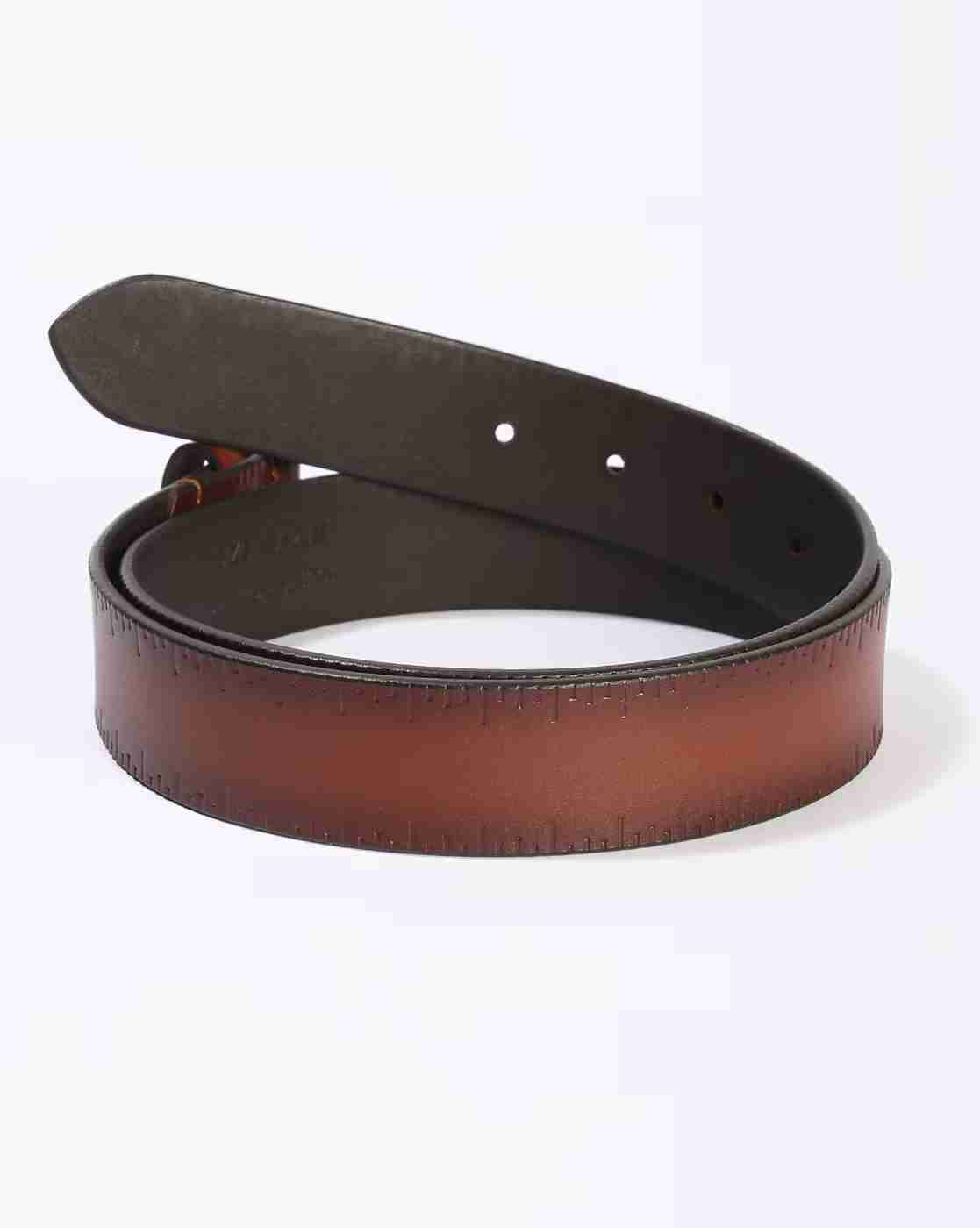 DNMX | Men Leather Belt with Buckle Closure|1