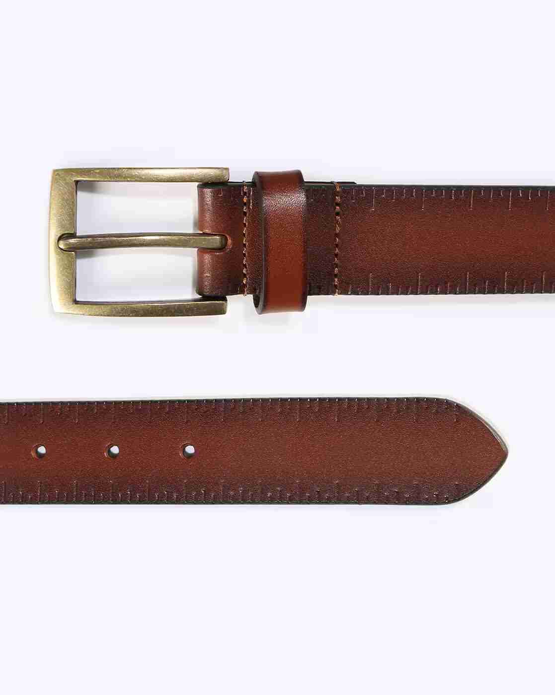 DNMX | Men Leather Belt with Buckle Closure|2